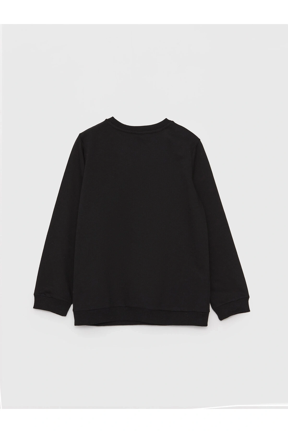 Bisiklet Yaka Baskılı Uzun Kollu Kız Çocuk Sweatshirt