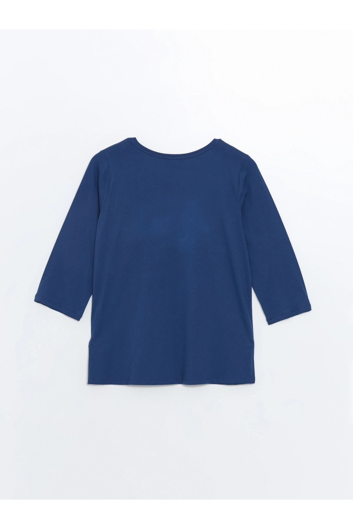 Bisiklet Yaka Çiçekli Kadın Bluz