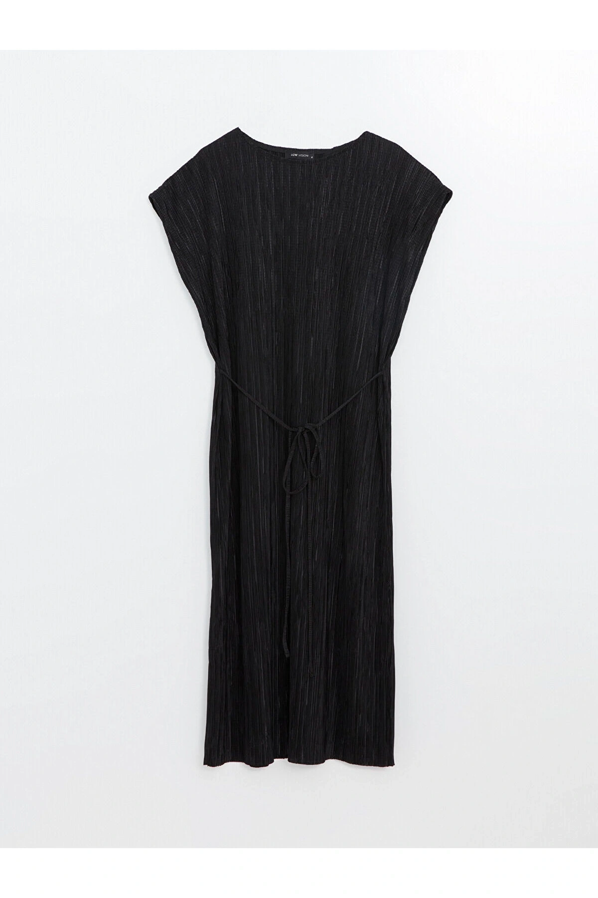 Bisiklet Yaka Dokulu Kadın Elbise