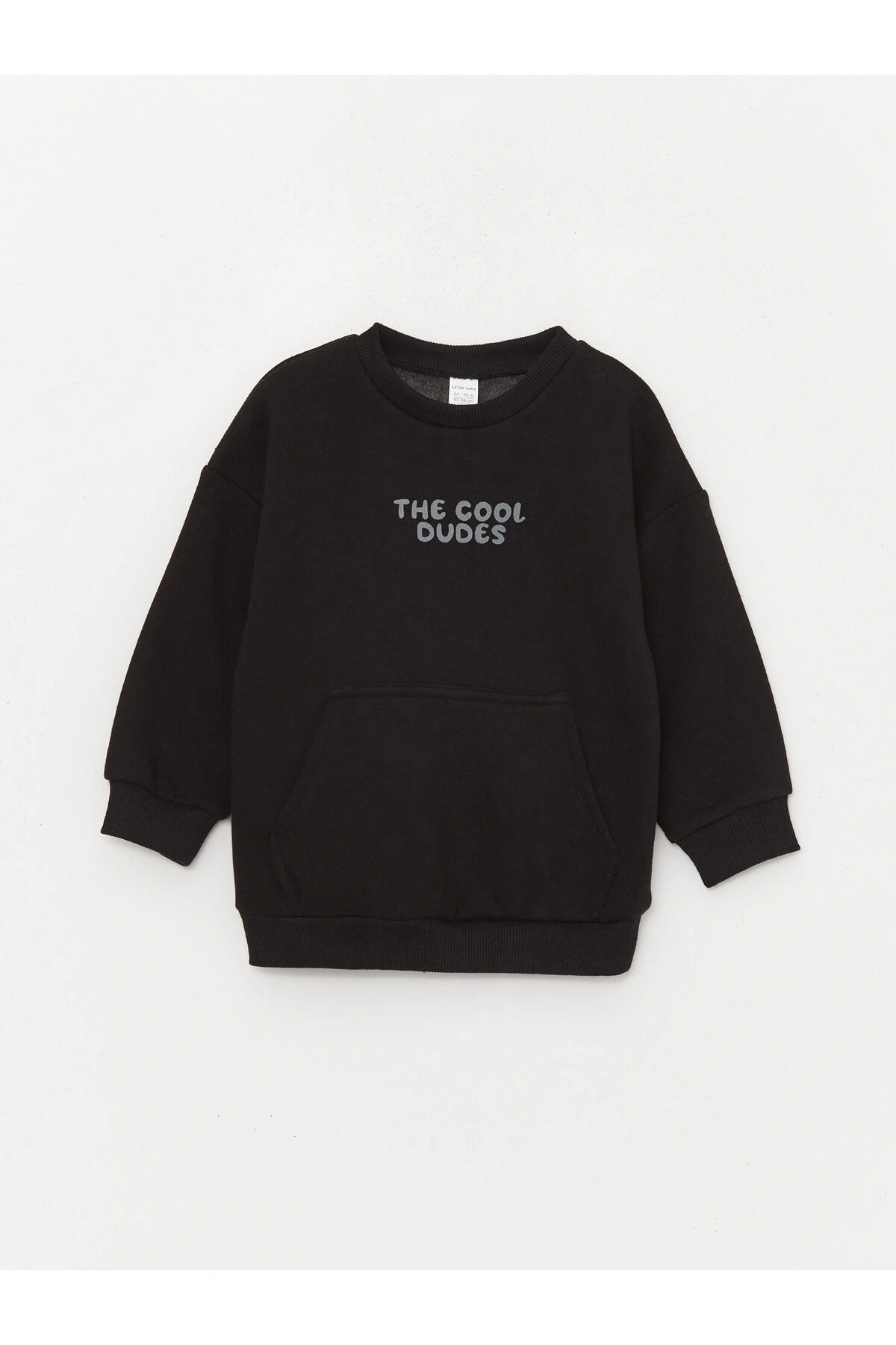 Bisiklet Yaka Erkek Bebek Sweatshirt ve Eşofman Alt 2li