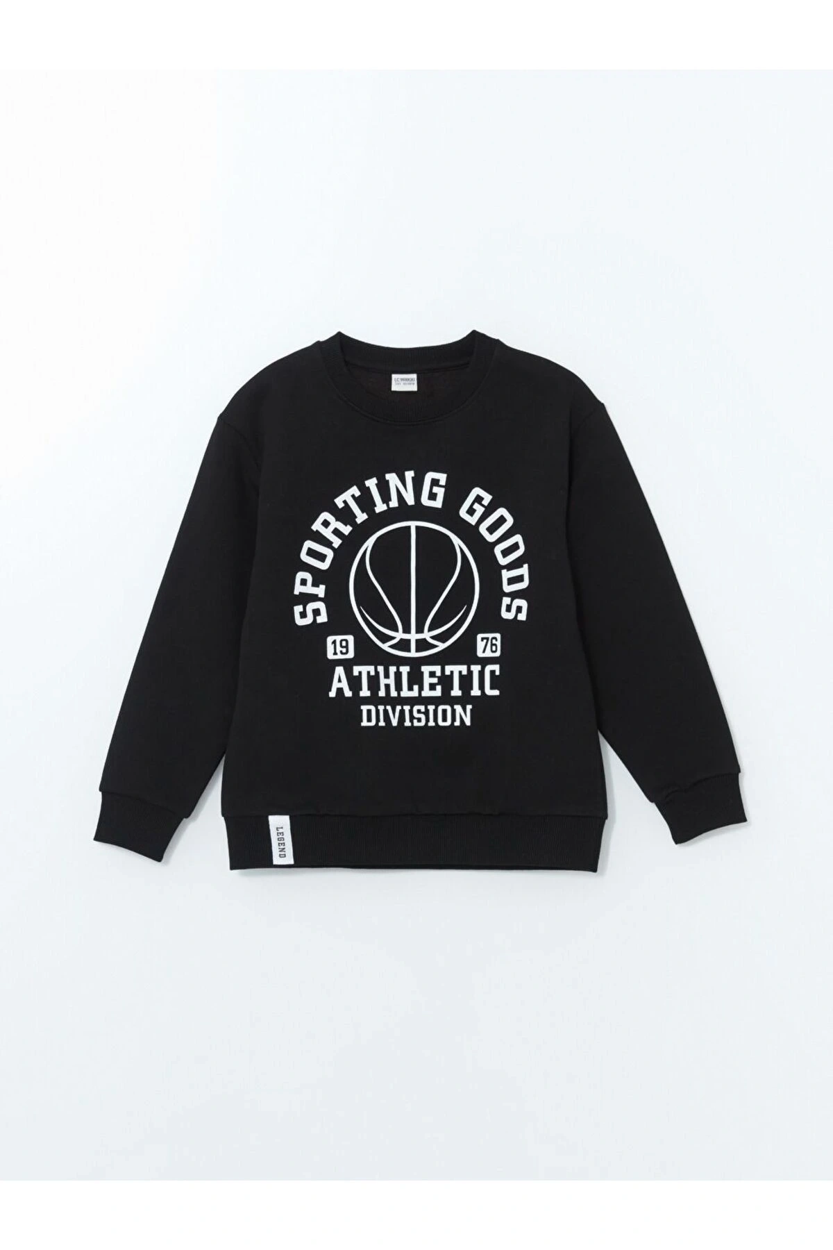 Bisiklet Yaka Erkek Çocuk Kalın Sweatshirt