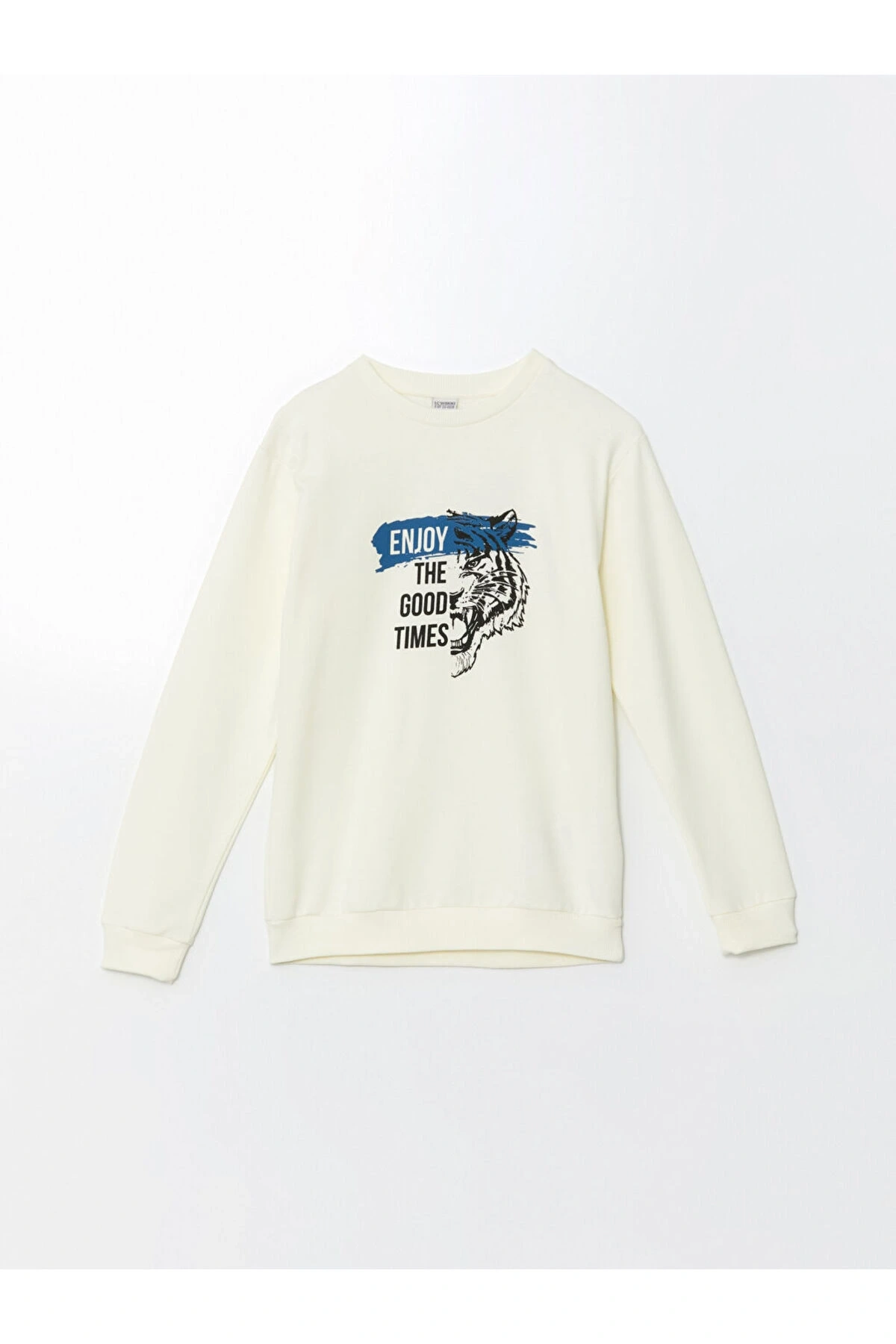 Bisiklet Yaka Erkek Çocuk Sweatshirt