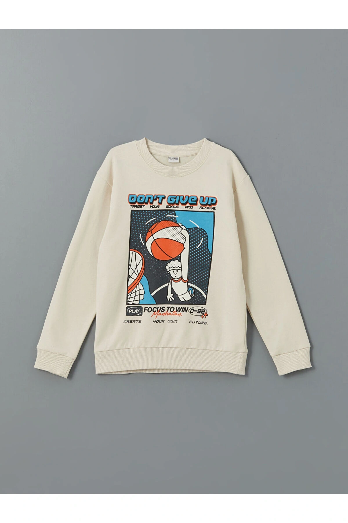 Bisiklet Yaka Erkek Çocuk Sweatshirt