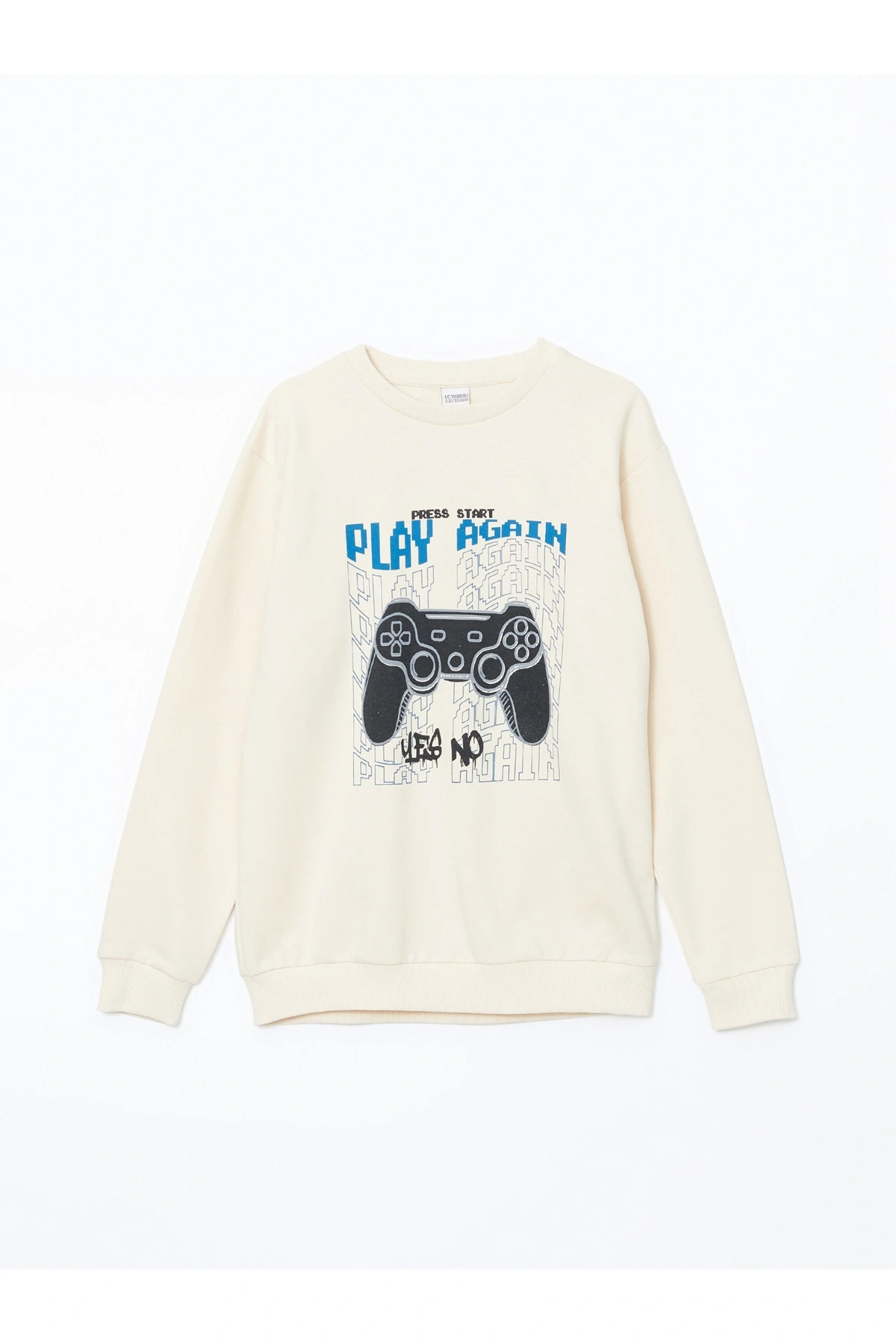 Bisiklet Yaka Erkek Çocuk Sweatshirt