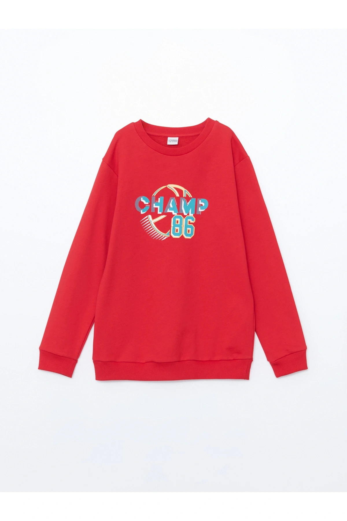 Bisiklet Yaka Erkek Çocuk Sweatshirt