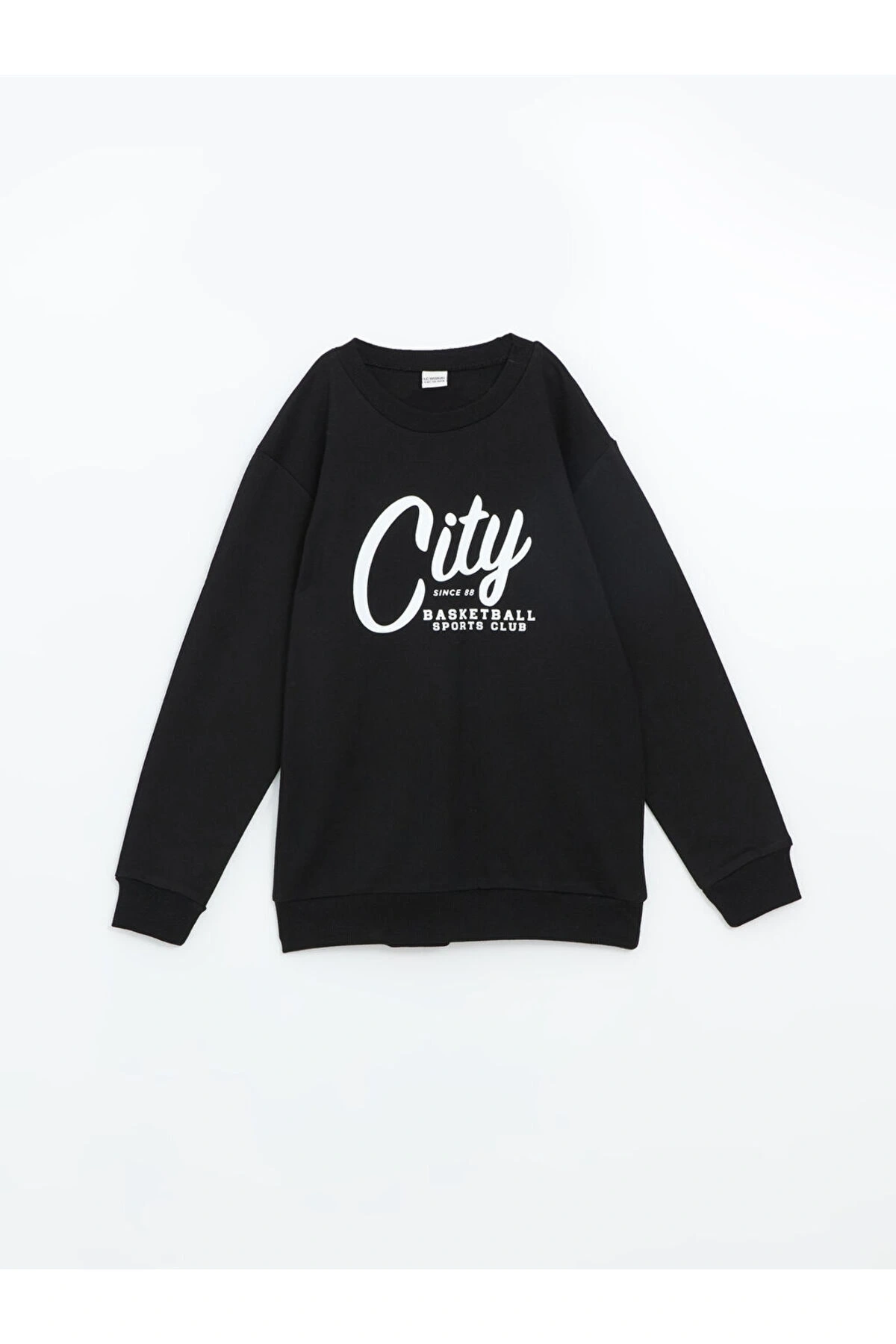 Bisiklet Yaka Erkek Çocuk Sweatshirt