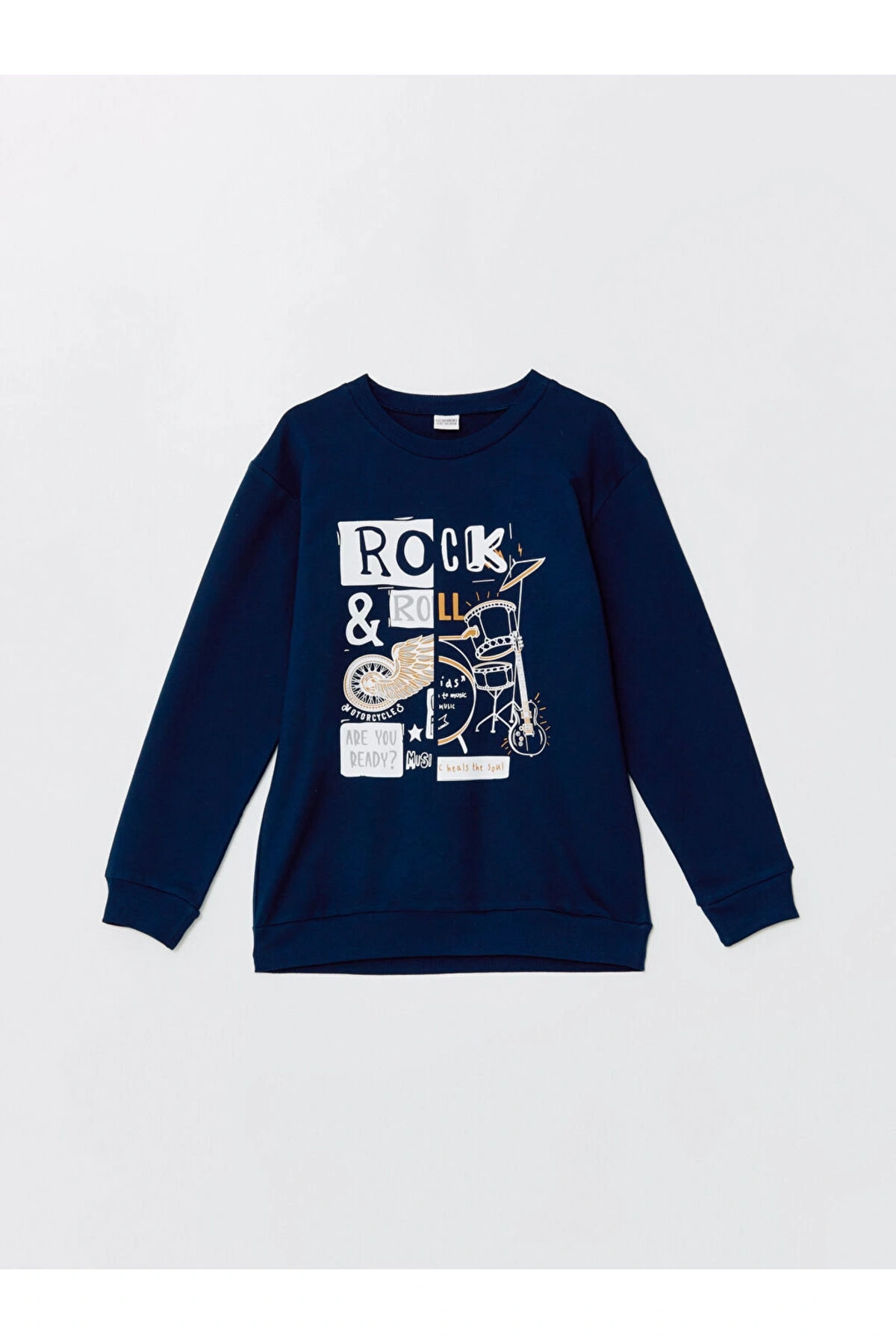 Bisiklet Yaka Erkek Çocuk Sweatshirt