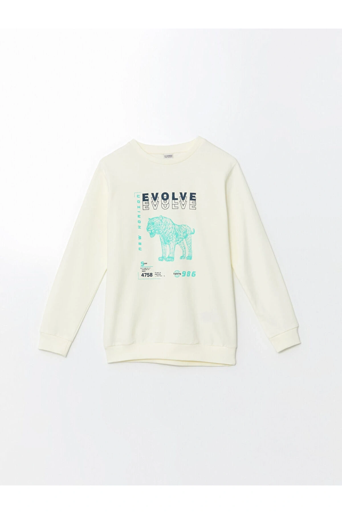 Bisiklet Yaka Erkek Çocuk Sweatshirt