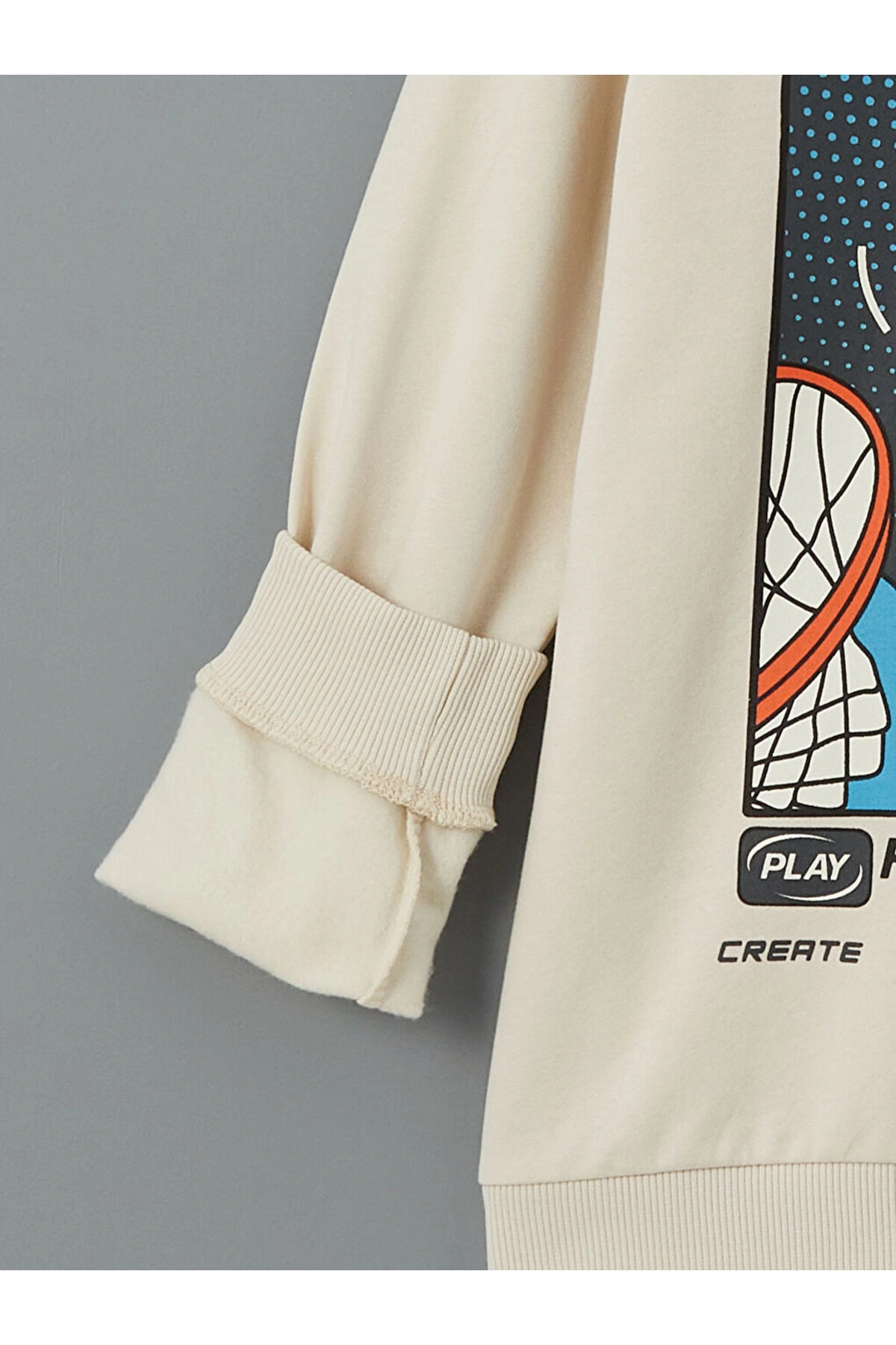 Bisiklet Yaka Erkek Çocuk Sweatshirt