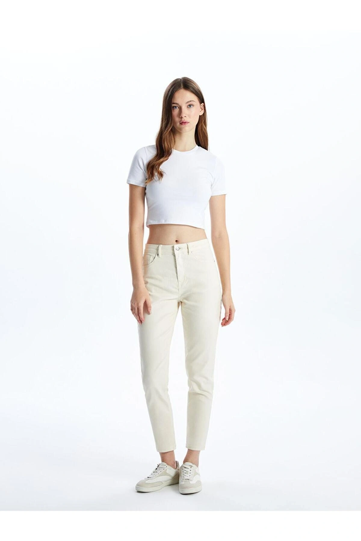 Bisiklet Yaka Kadın Crop (S5)