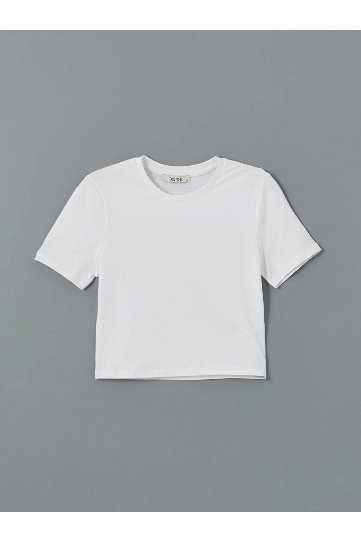 Bisiklet Yaka Kadın Crop (S5)