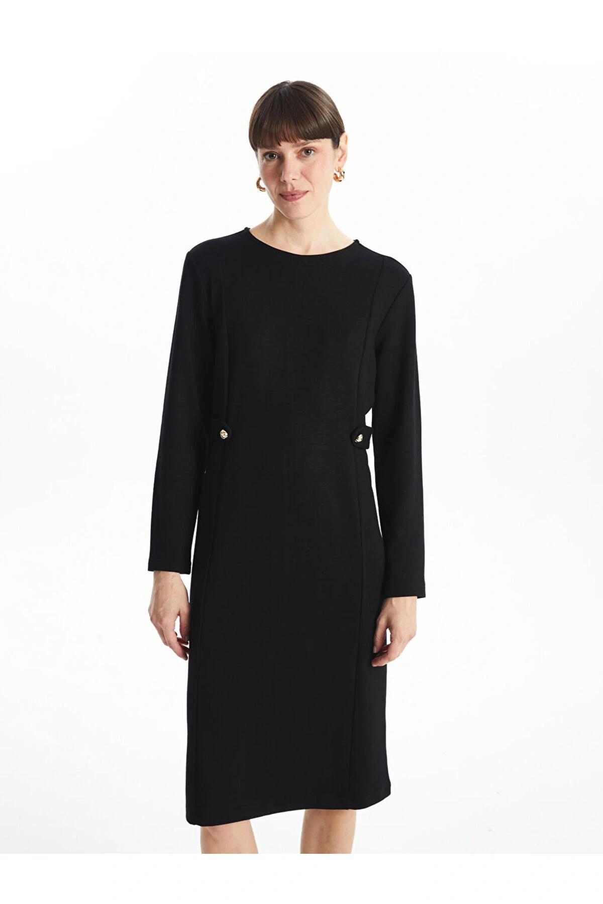 Bisiklet Yaka Kadın Elbise