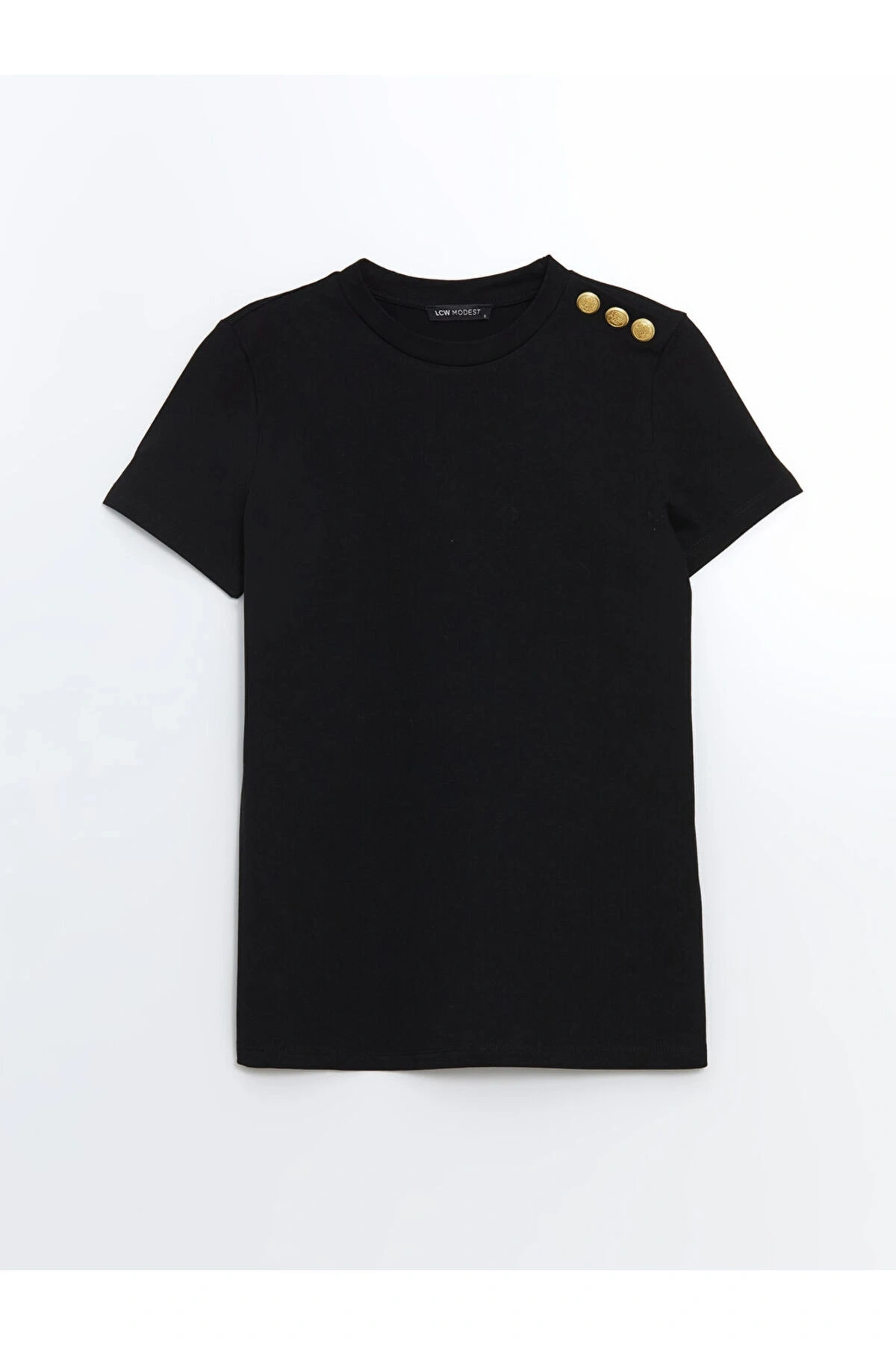 Bisiklet Yaka Kadın Tişört