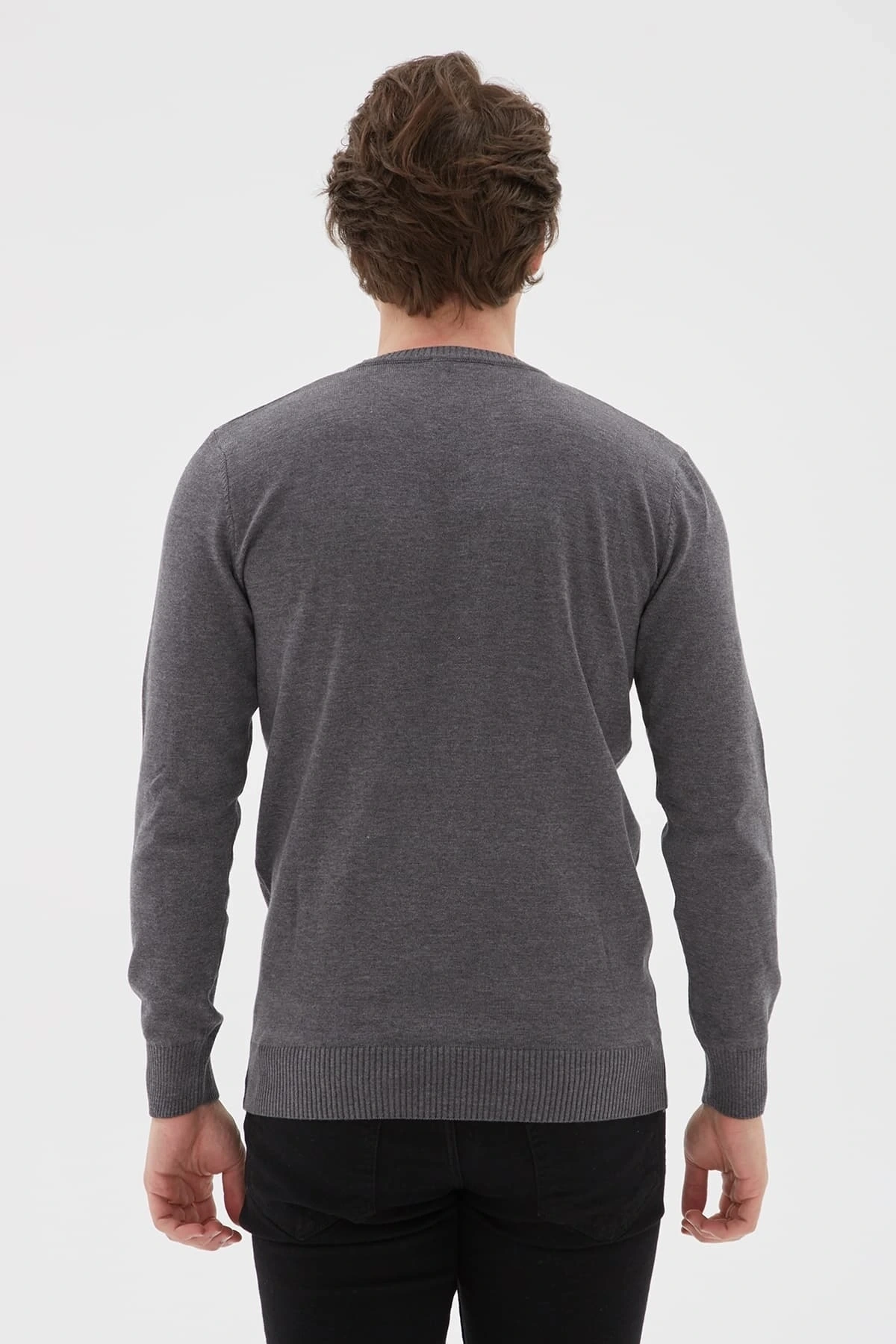 Bisiklet Yaka Kazak Antrasit / Anthracite