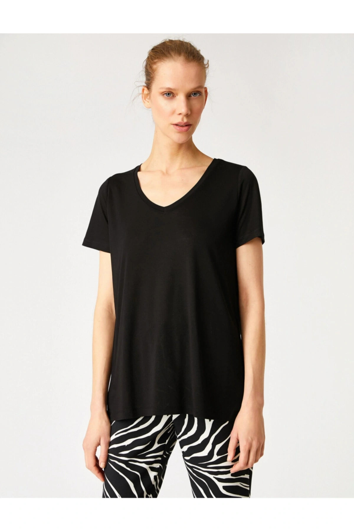 Bisiklet Yaka Kısa Kollu Basic Tişört