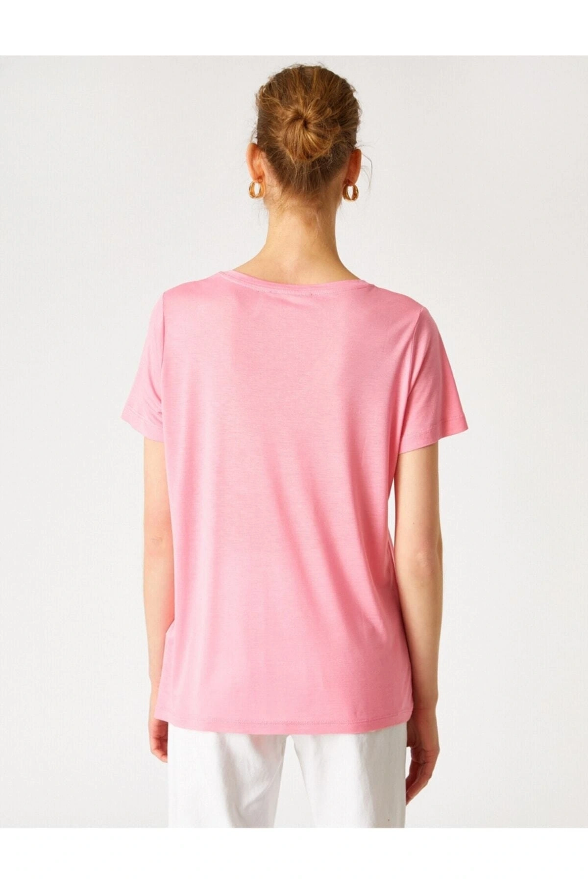 Bisiklet Yaka Kısa Kollu Basic Tişört