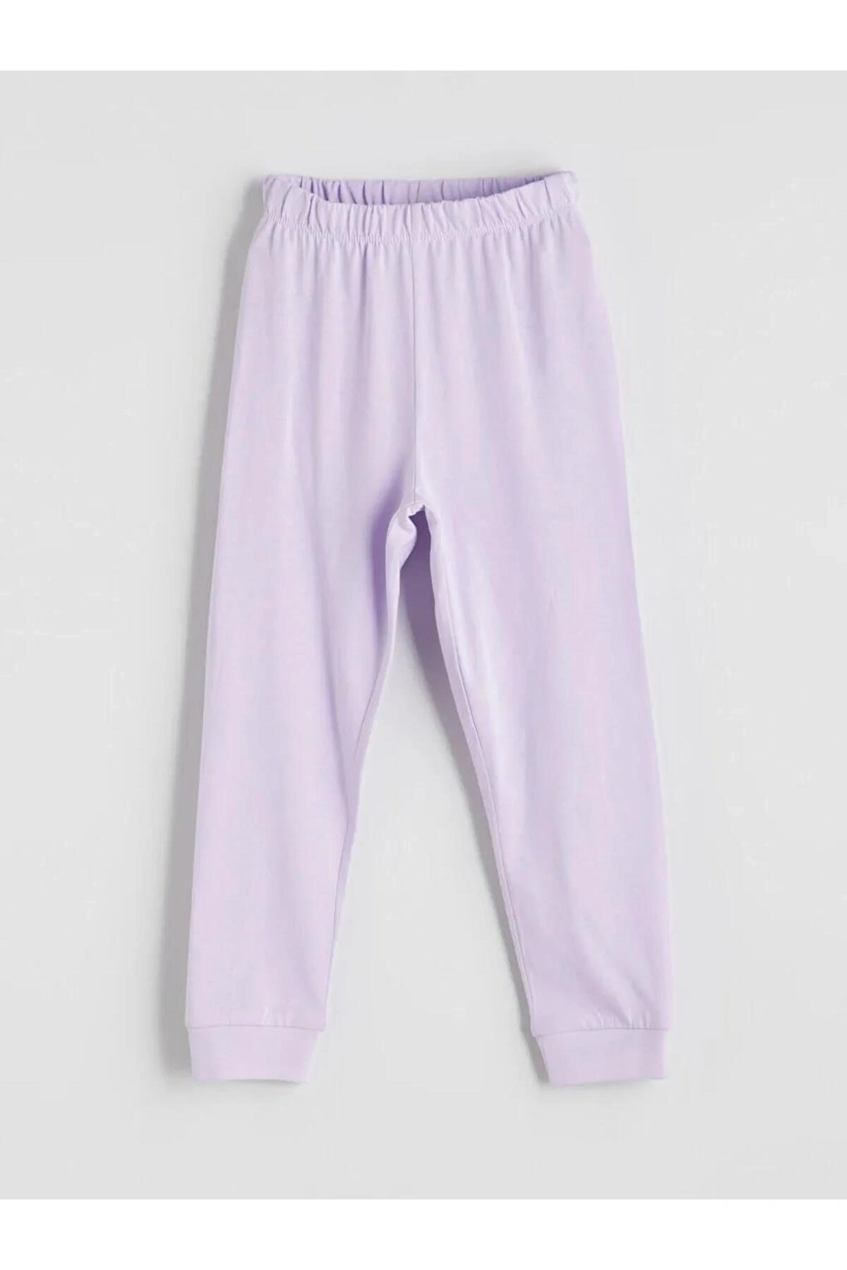 Bisiklet Yaka Kız Çocuk Pijama Takım 2li (W5)