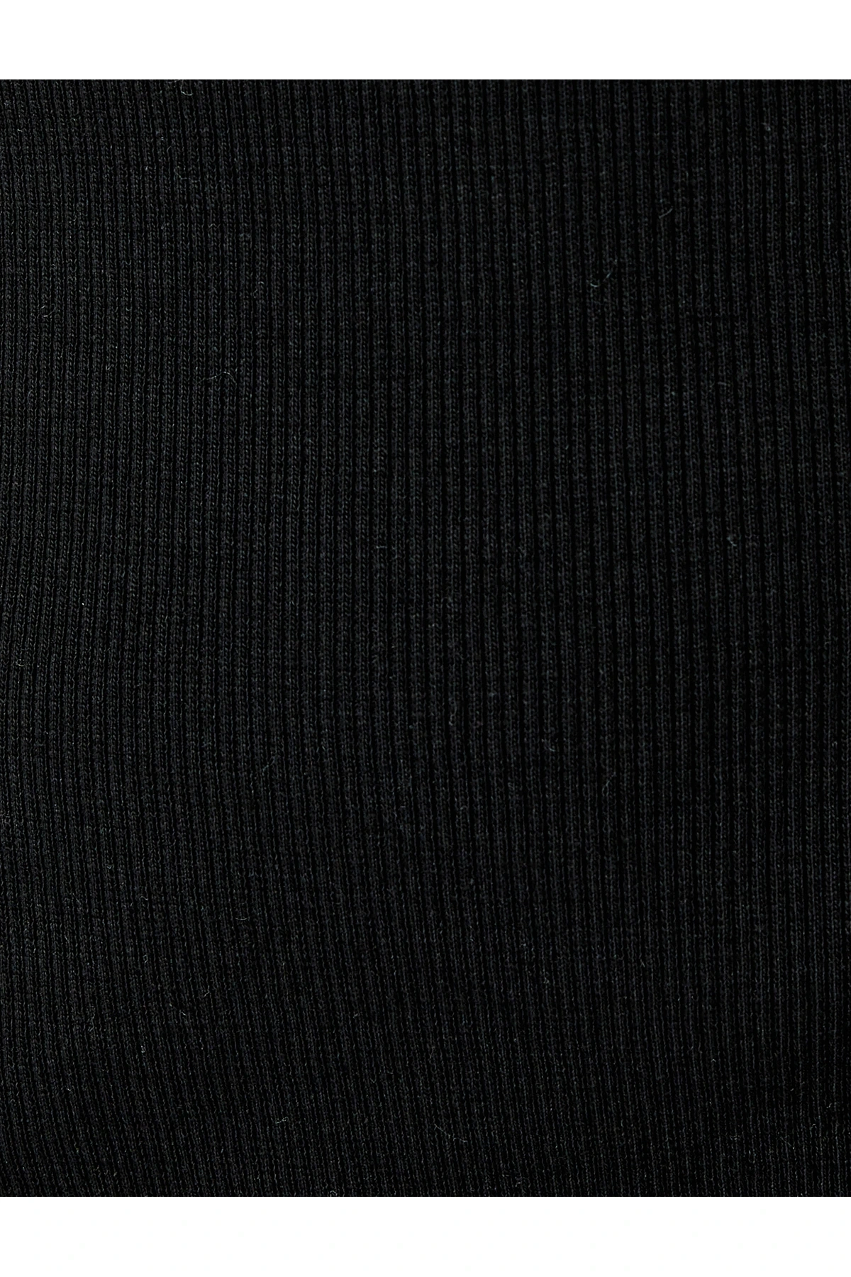 Bisiklet Yaka Slim Fit Kolsuz Fitilli Basic Atlet