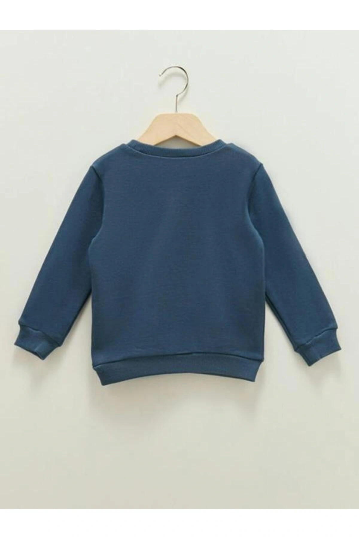 Bisiklet Yaka Uzun Kollu Baskılı Erkek Bebek Sweatshirt