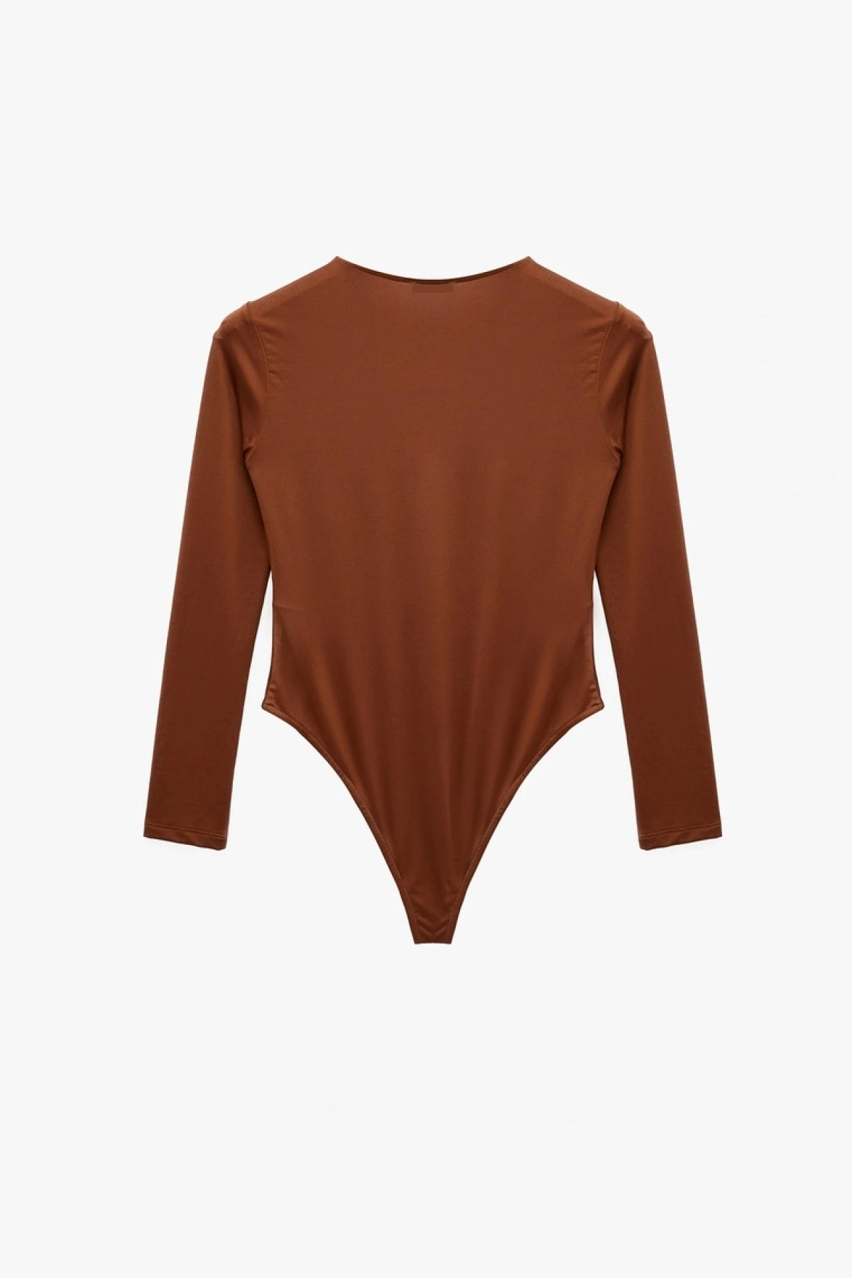 Bisiklet Yaka Uzun Kollu Bodysuit