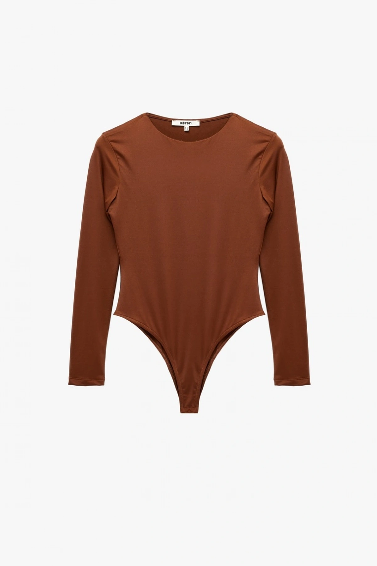 Bisiklet Yaka Uzun Kollu Bodysuit