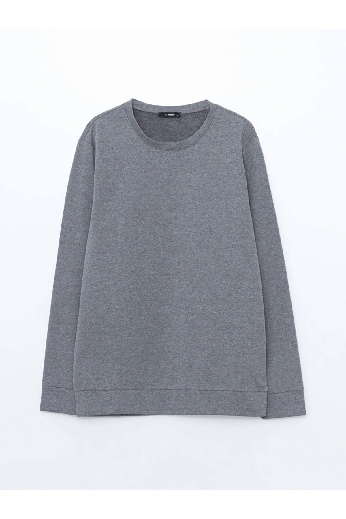 Bisiklet Yaka Uzun Kollu Erkek Sweatshirt