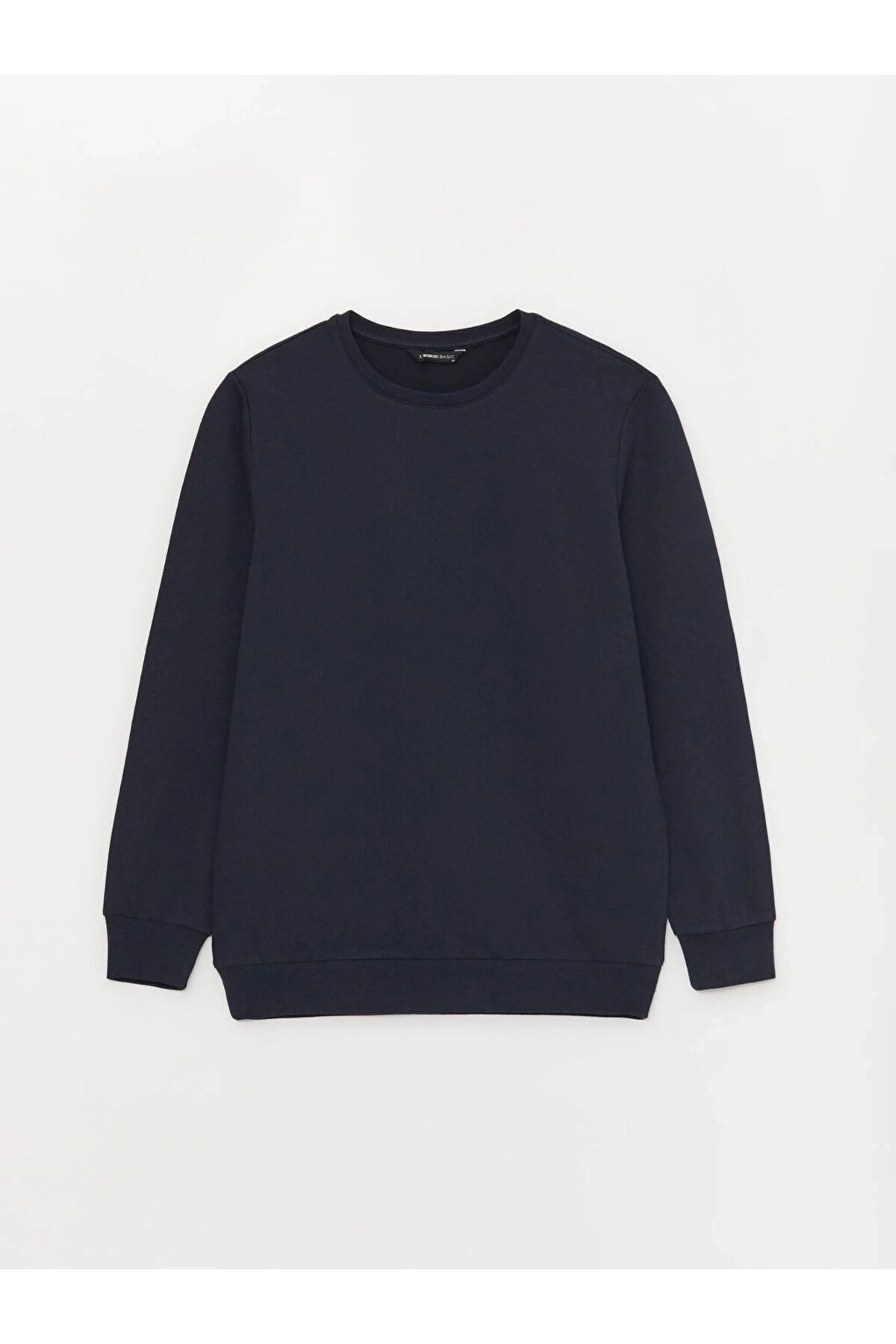 Bisiklet Yaka Uzun Kollu Erkek Sweatshirt