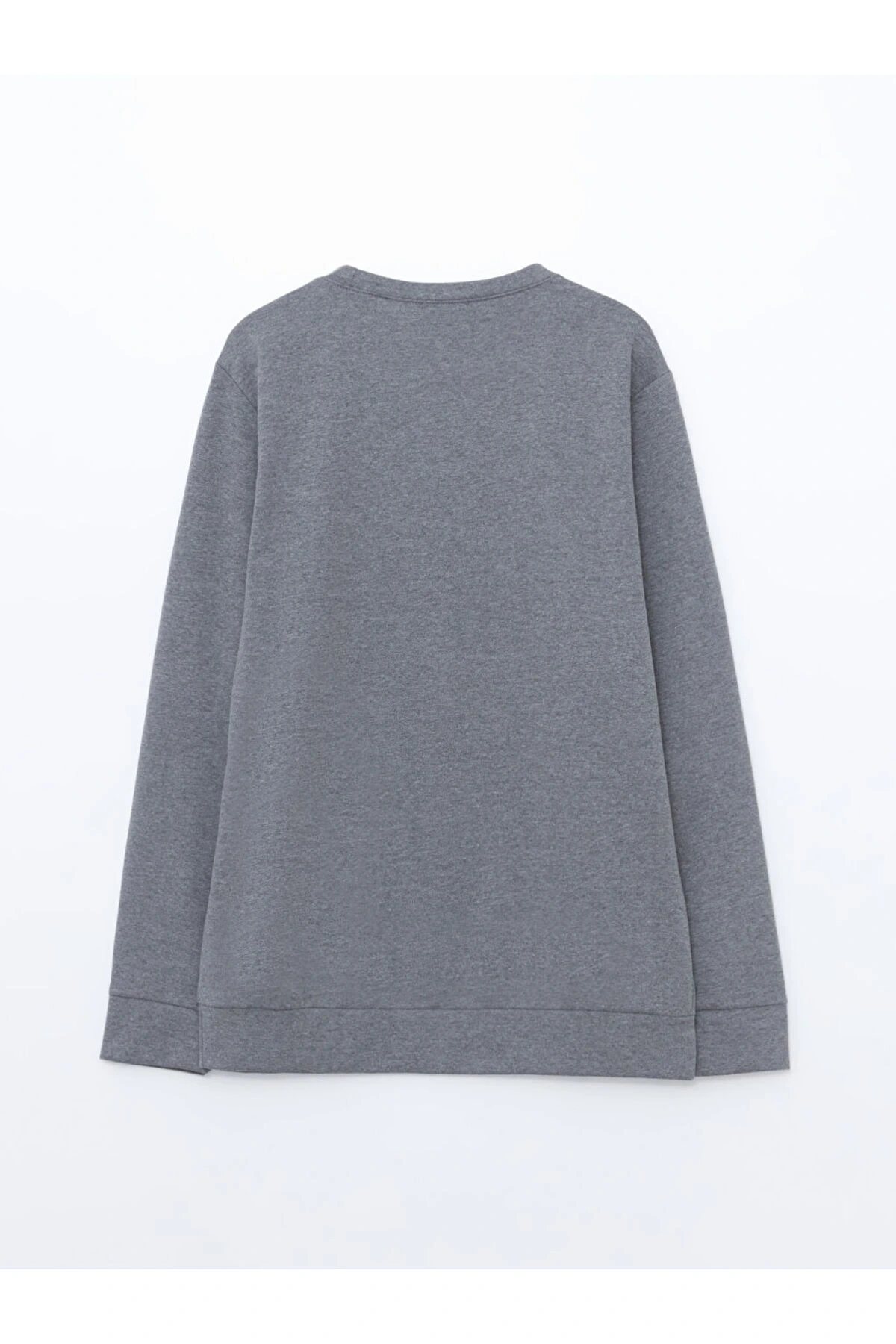 Bisiklet Yaka Uzun Kollu Erkek Sweatshirt