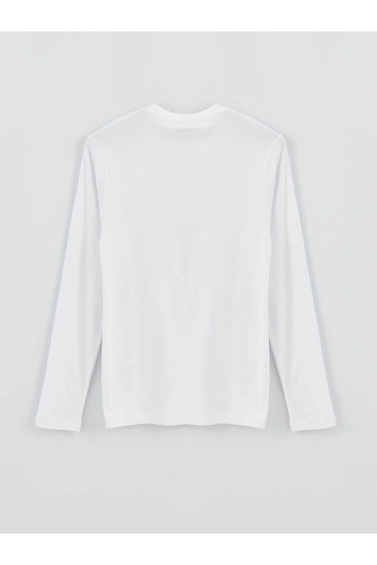 Bisiklet Yaka Uzun Kollu Erkek Sweatshirt - W31628Z8