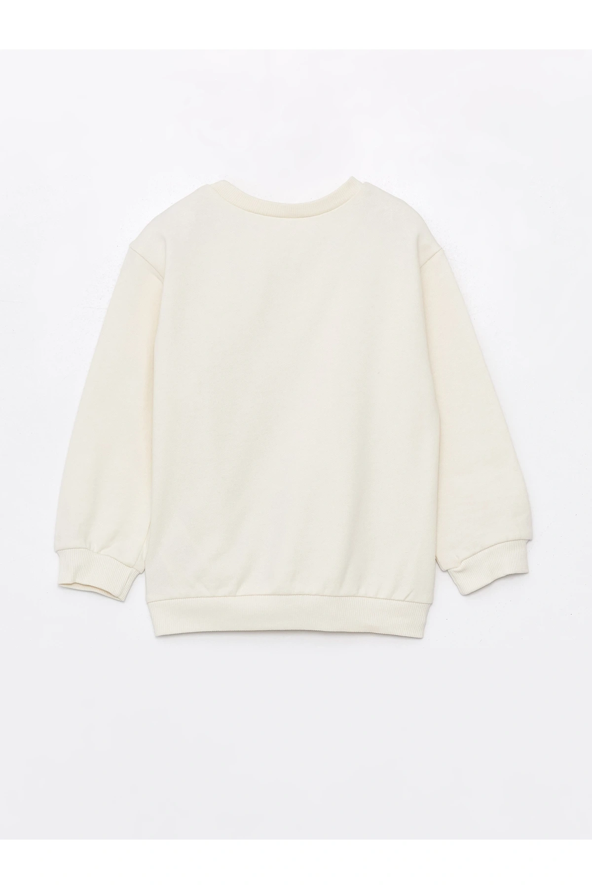 Bisiklet Yaka Uzun Kollu Kız Bebek Sweatshirt ve Eşofman Alt 2li Takım