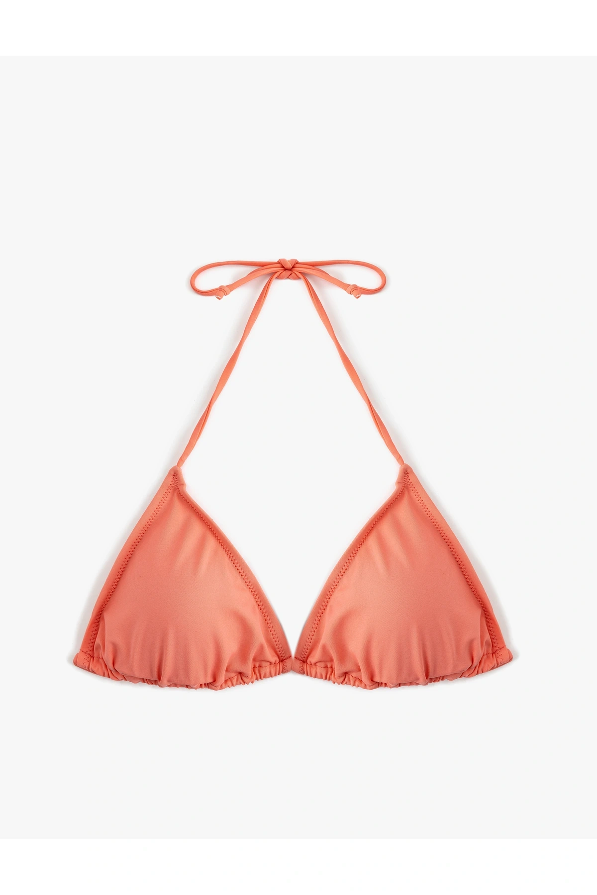 Boyundan Bağlamalı İpli Üçgen Bikini Üstü