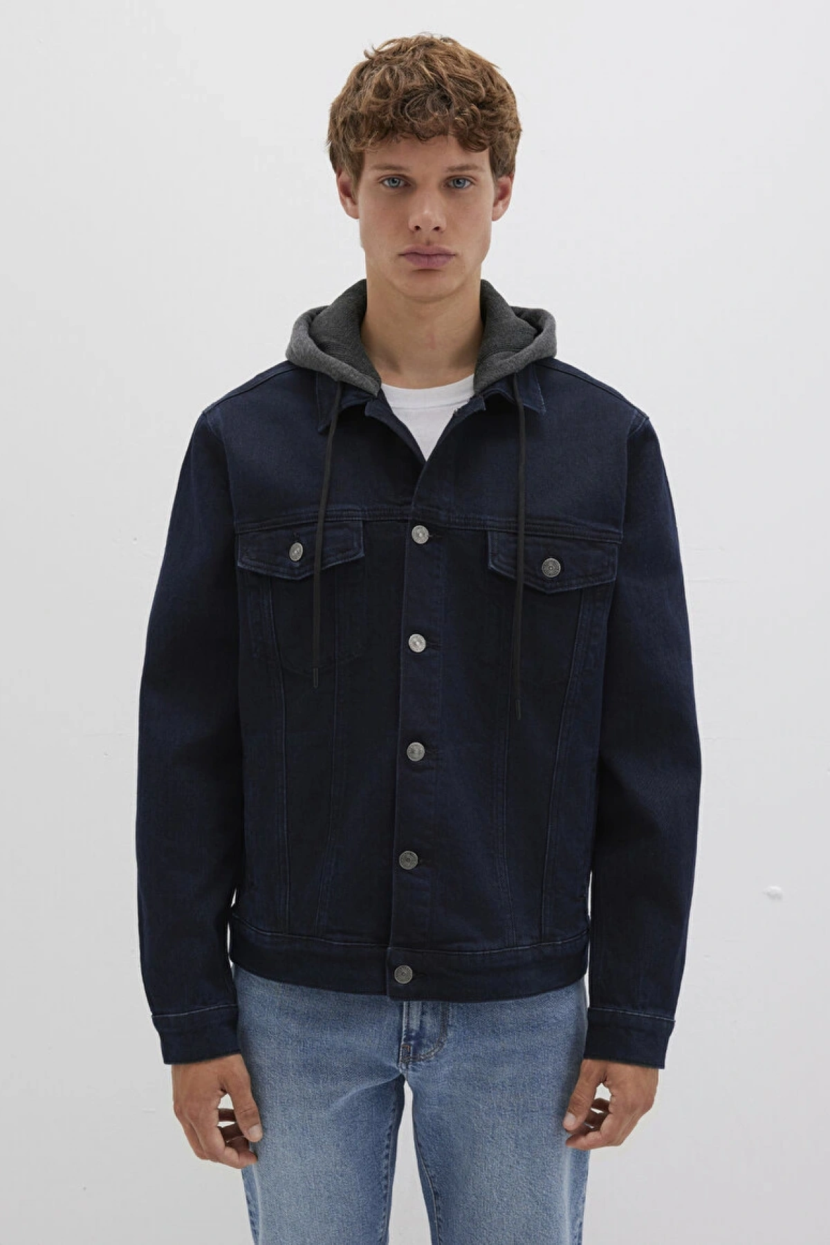 Brandon 90lar Mürekkep Mavisi Jean Ceket