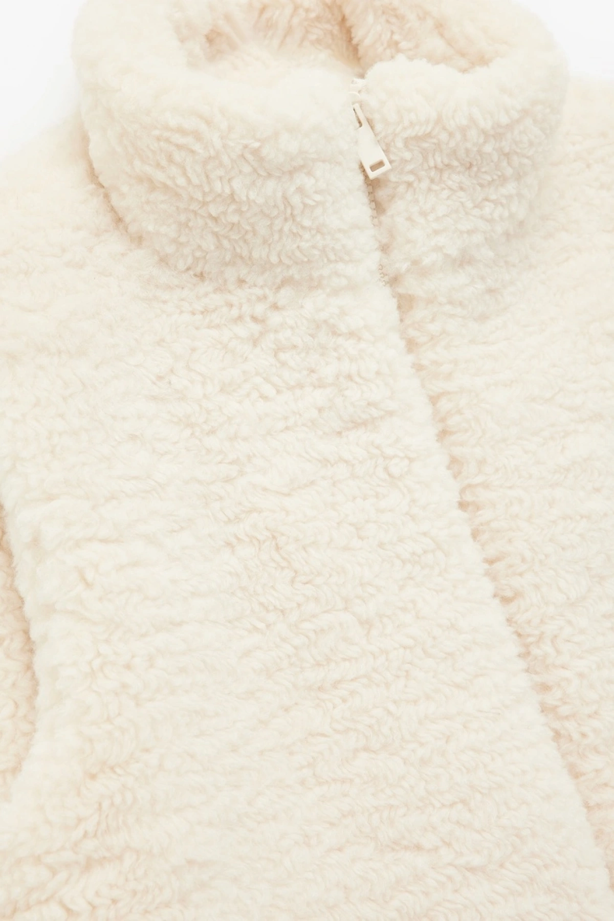 Cepli Dik Yaka Kolsuz Fermuarlı Crop Peluş Yelek