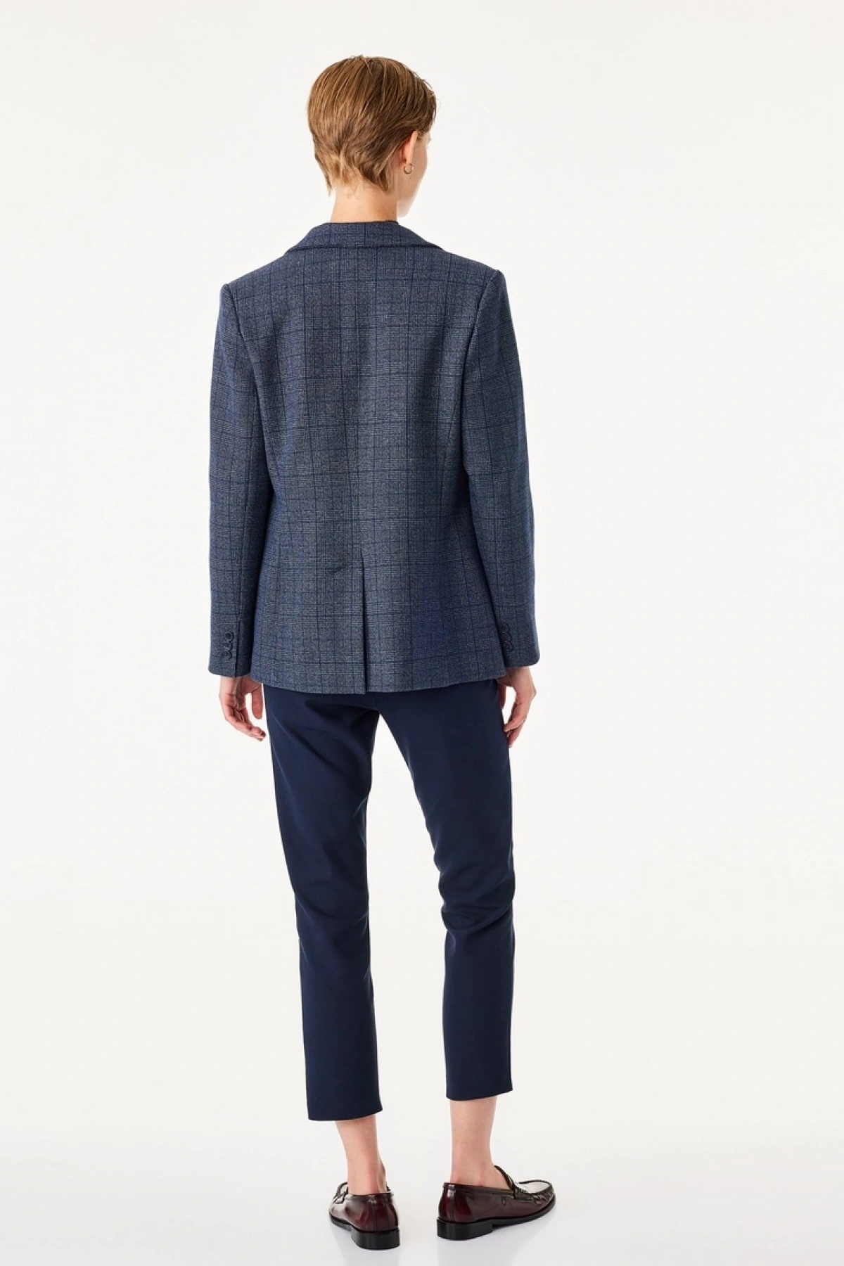 Cepli Düğmeli Slim Fit Normal Bel Cigarette Pantolon