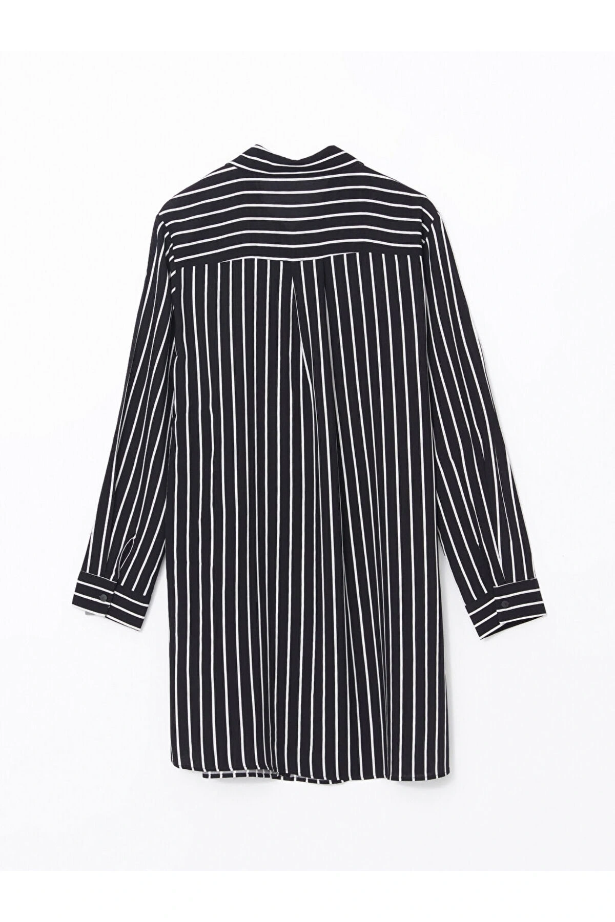 Cizgili Poplin Kadin Gomlek Tunik - S5G059Z8