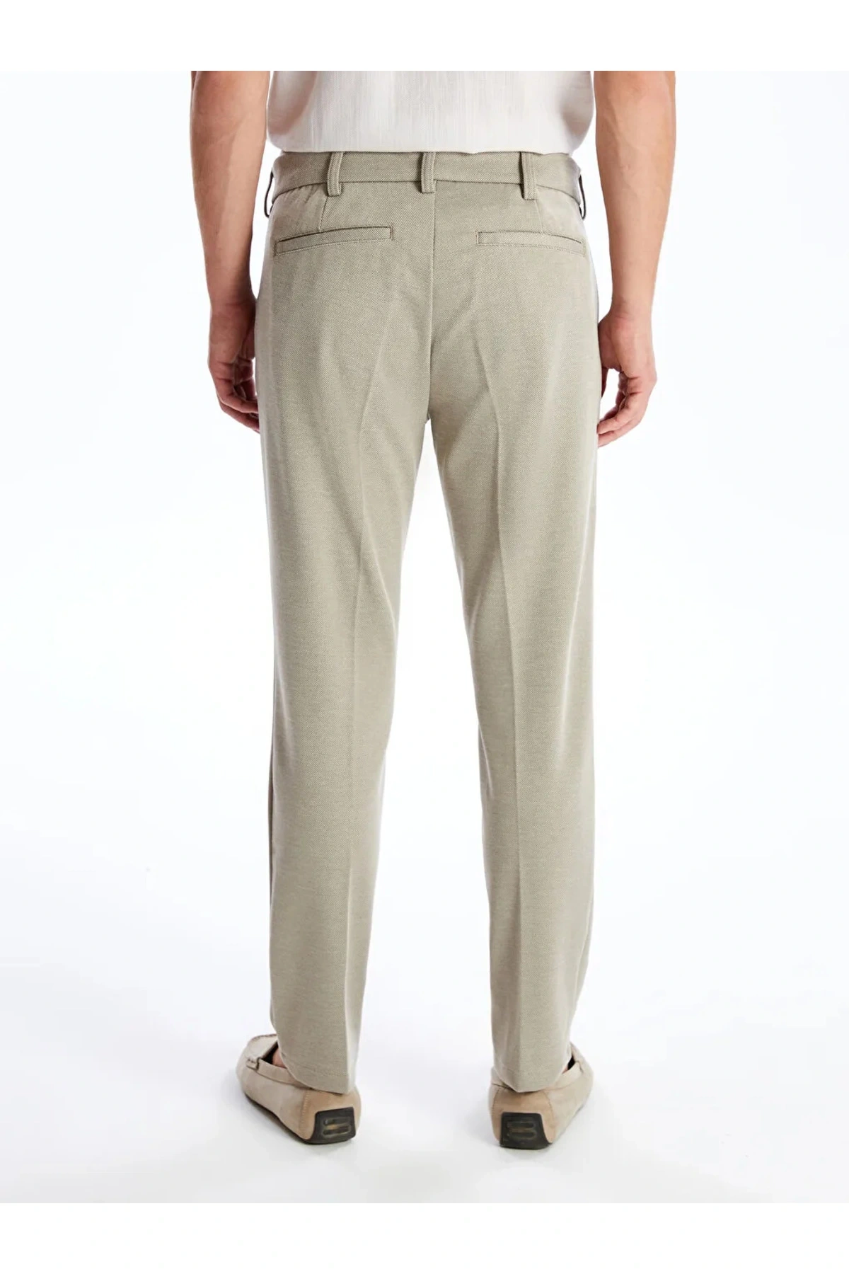 Classic Bej Slim Fit Erkek Pantolon