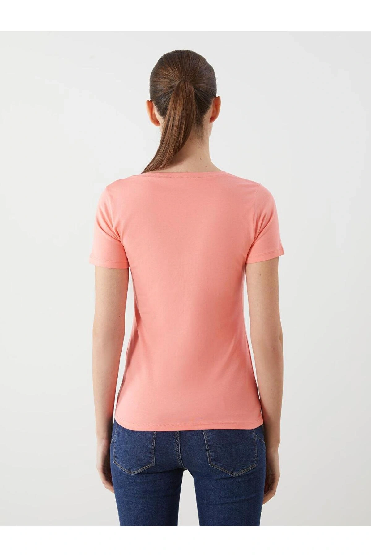 Classic V Yaka Kadın Tişört (S5)