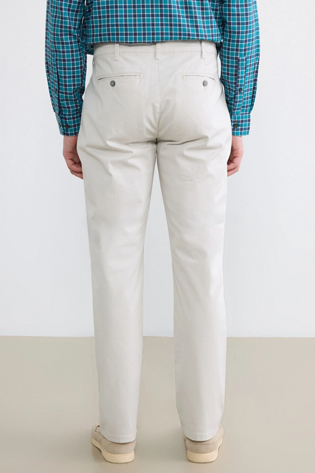 CWAIKIKI Classic Bej Standart Kalıp Gabardin Erkek Chino Pantolon