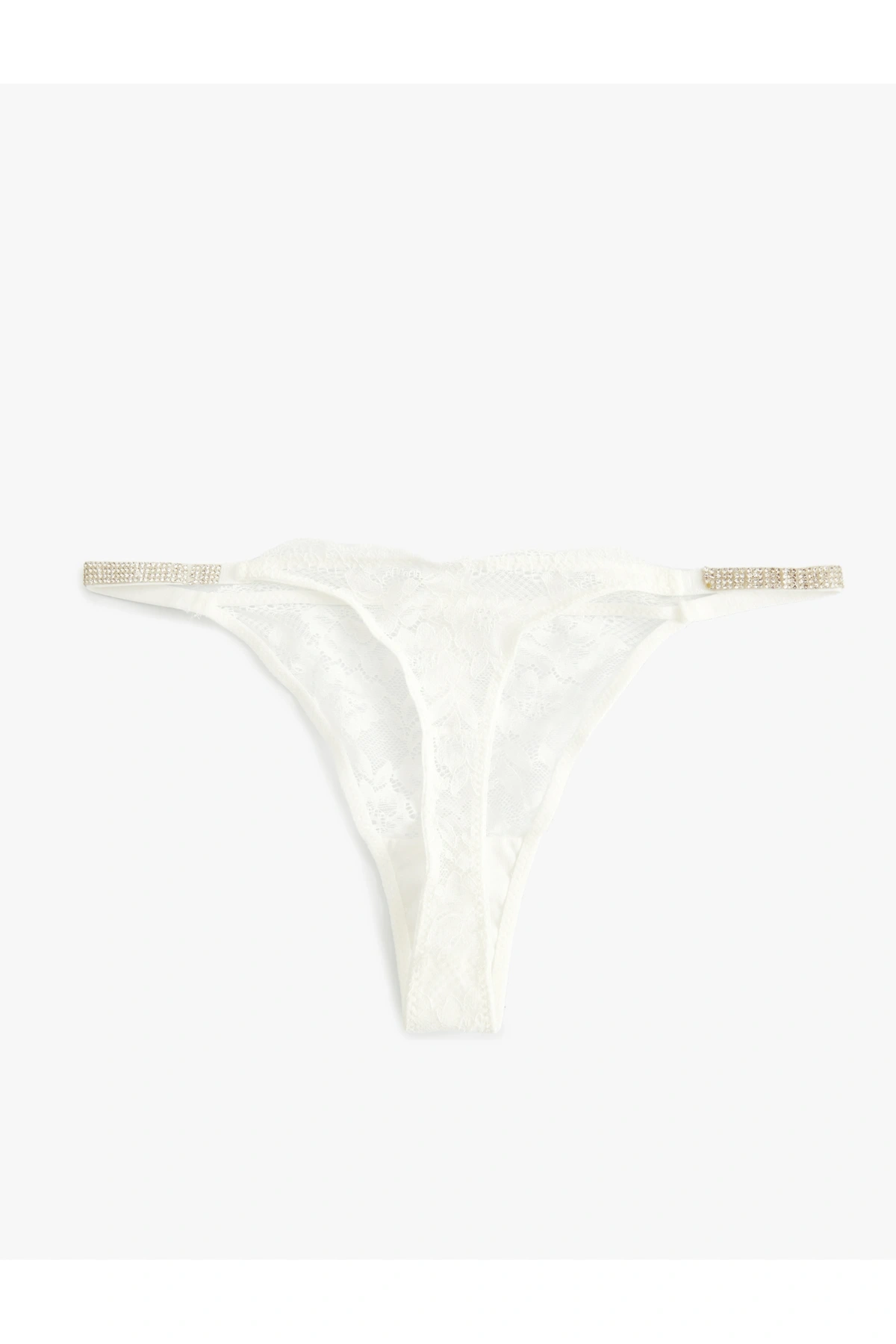 Dantelli String Külot Taşlı Bridal