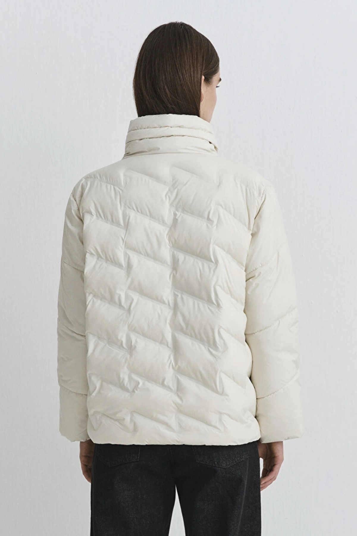 DİK YAKA CEKET White Onyx