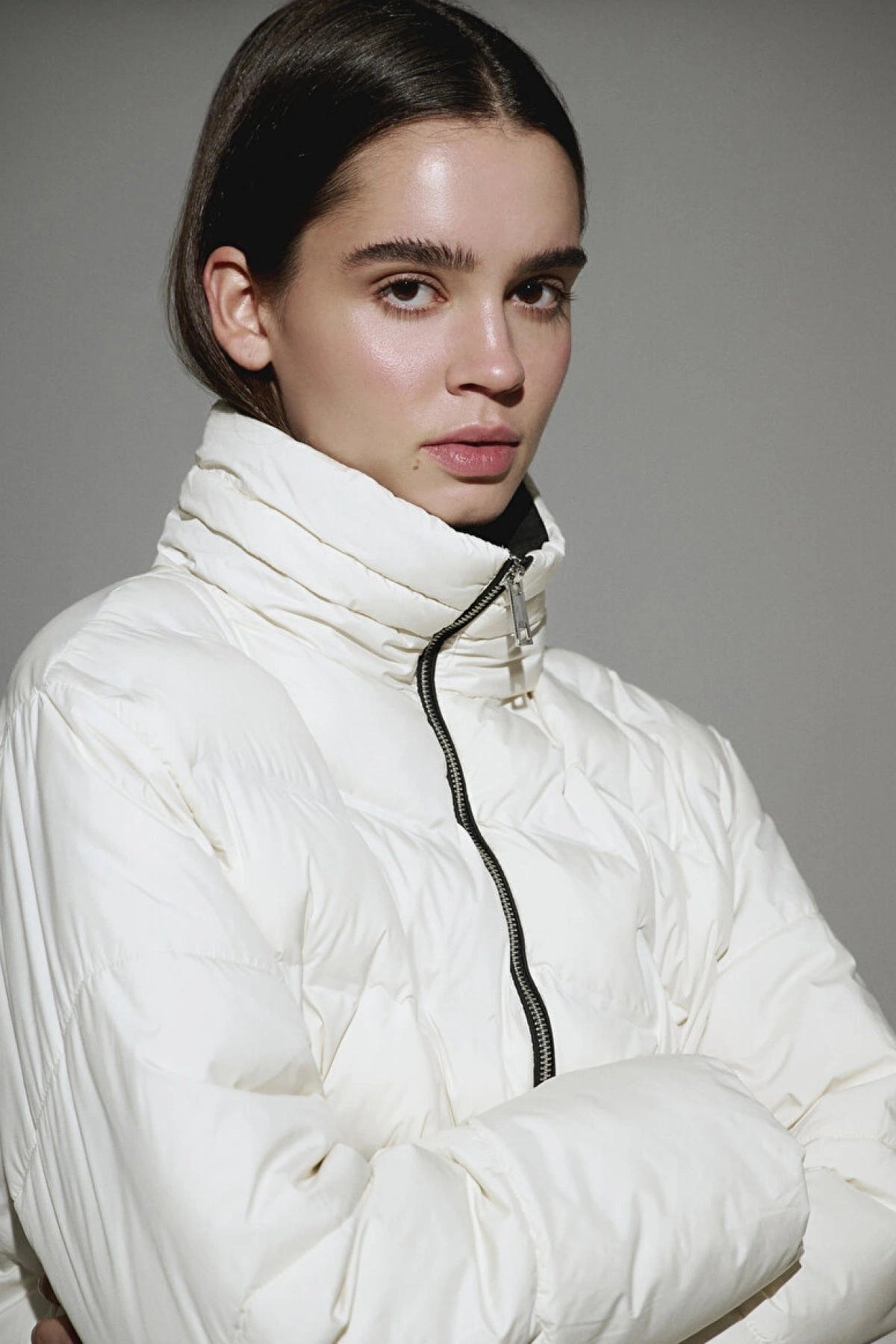 DİK YAKA CEKET White Onyx