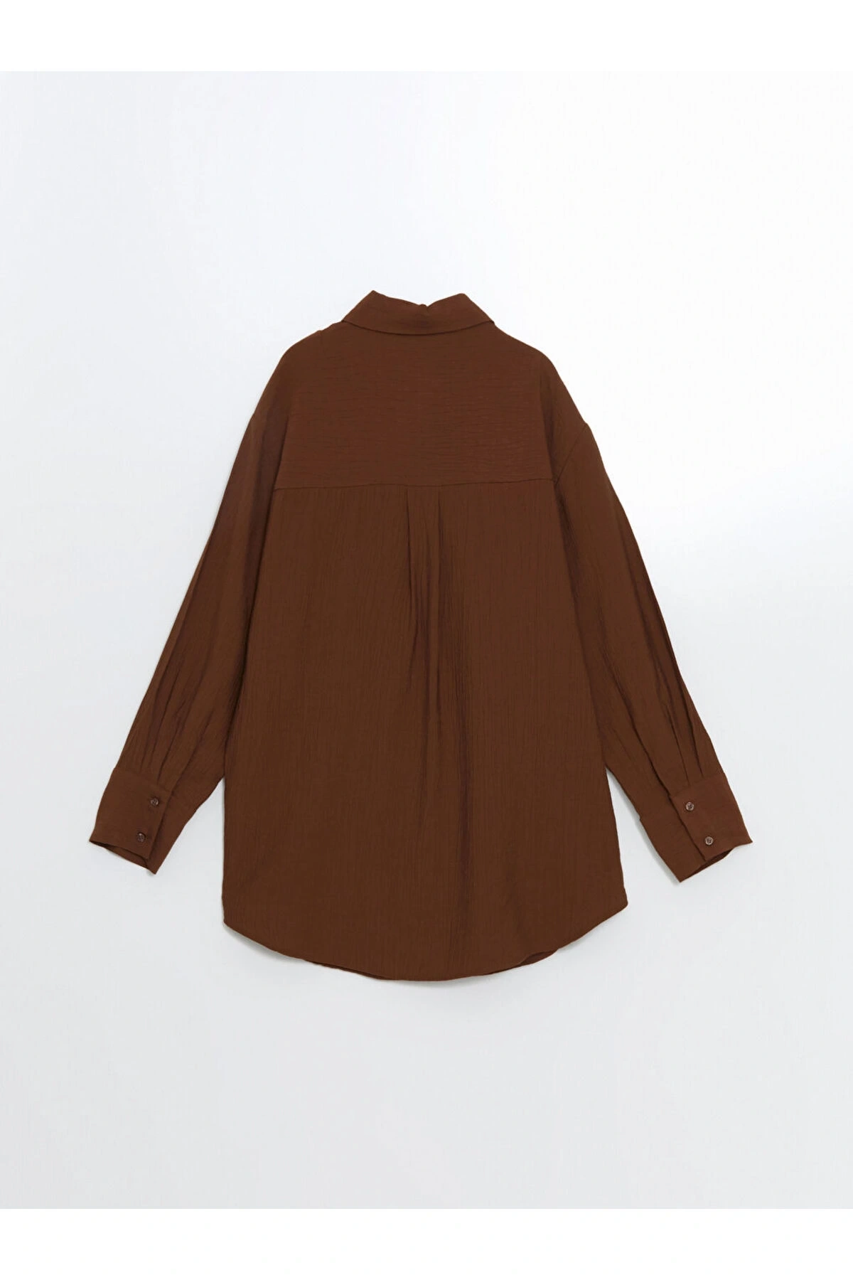 Dokulu Krinkle Kadın Gömlek Tunik