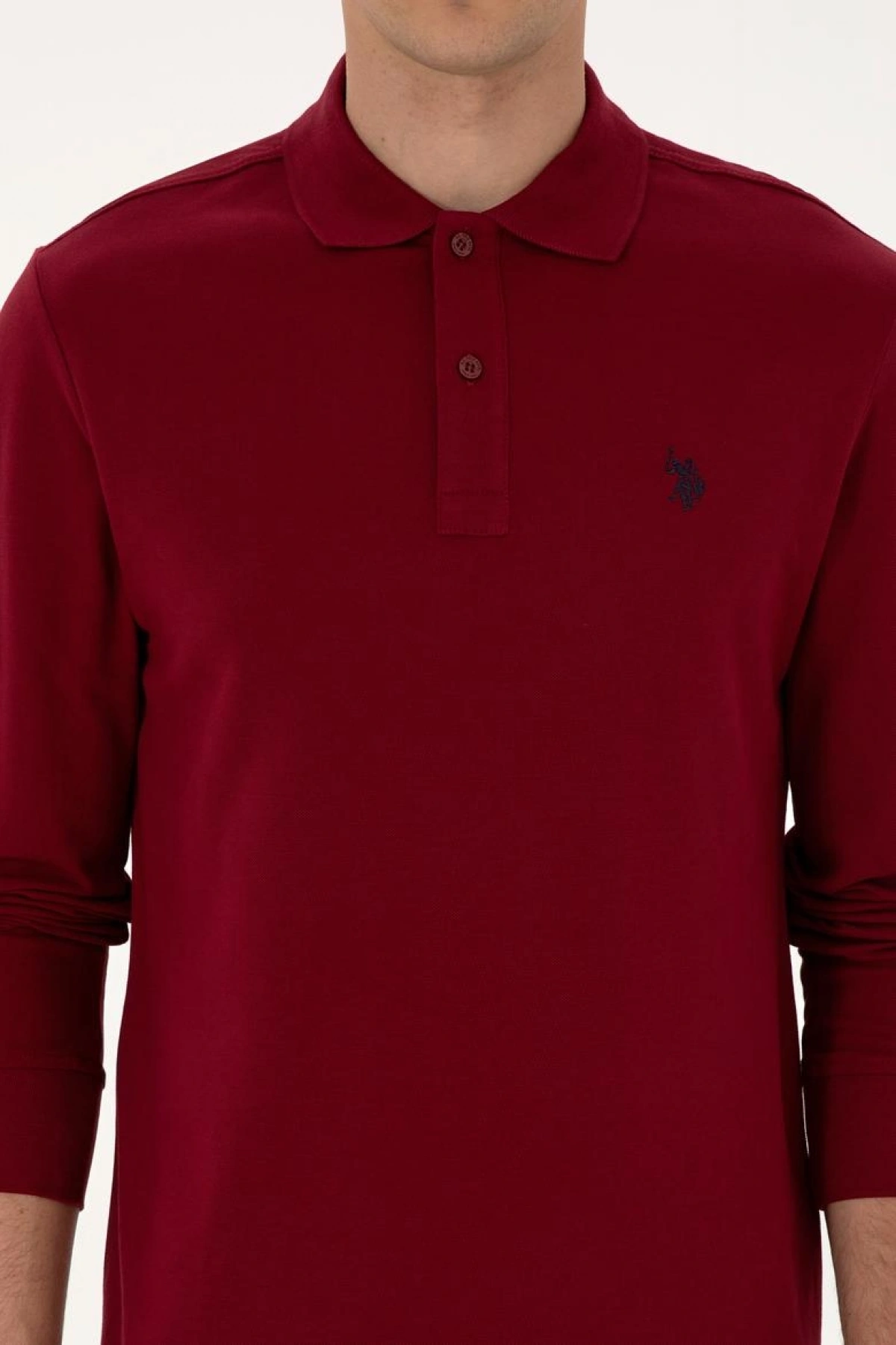Erkek Bordo Basic Sweatshirt