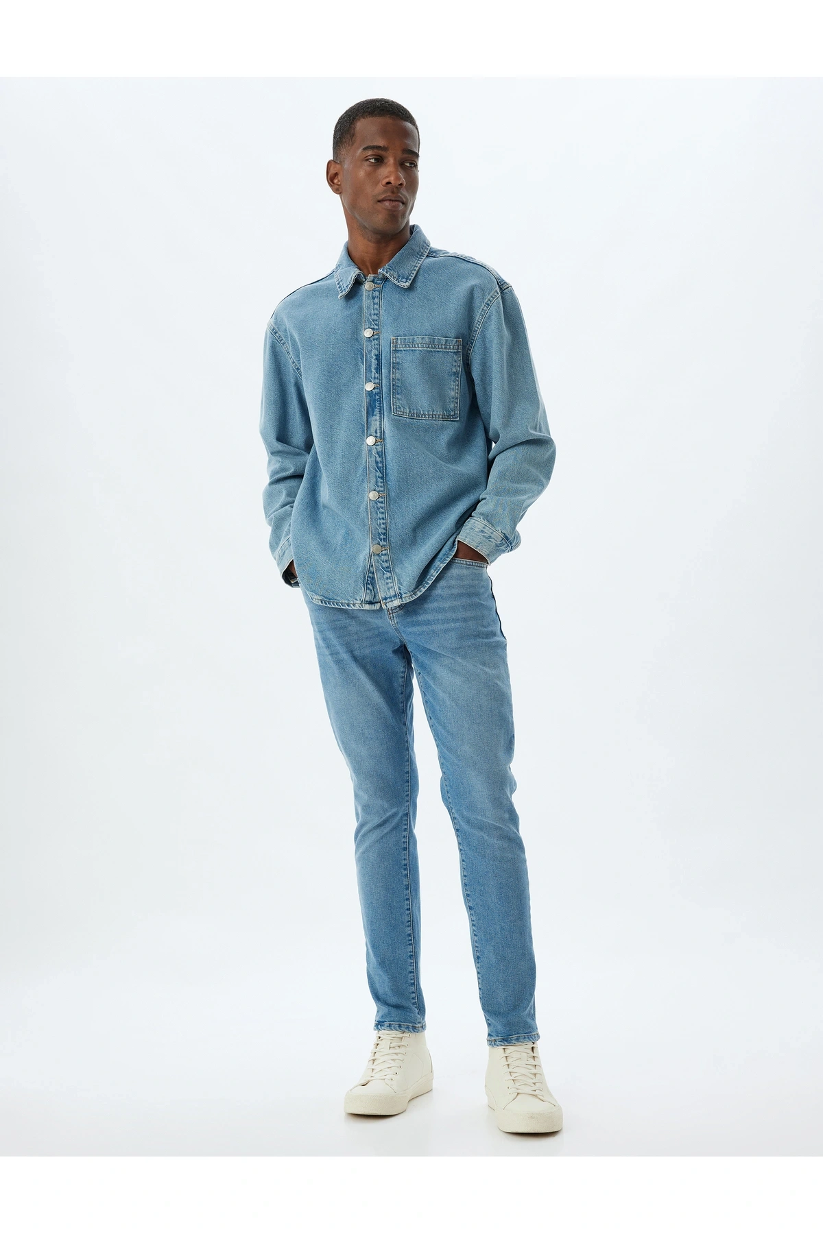 Erkek Jean Pantolon 5wam40017nd Açık Indigo