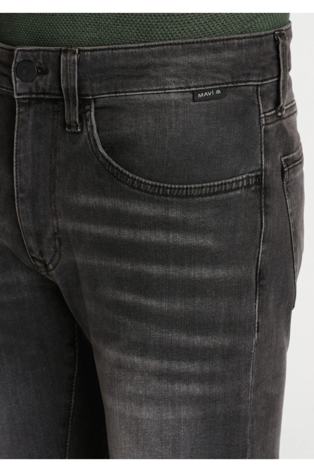Erkek Leo Black Gri Jean Pantolon