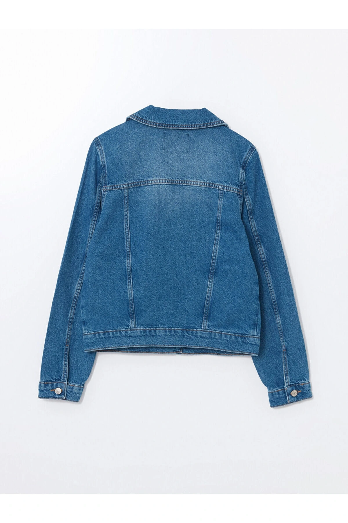 Gomlek Yaka Kadin Jean Ceket