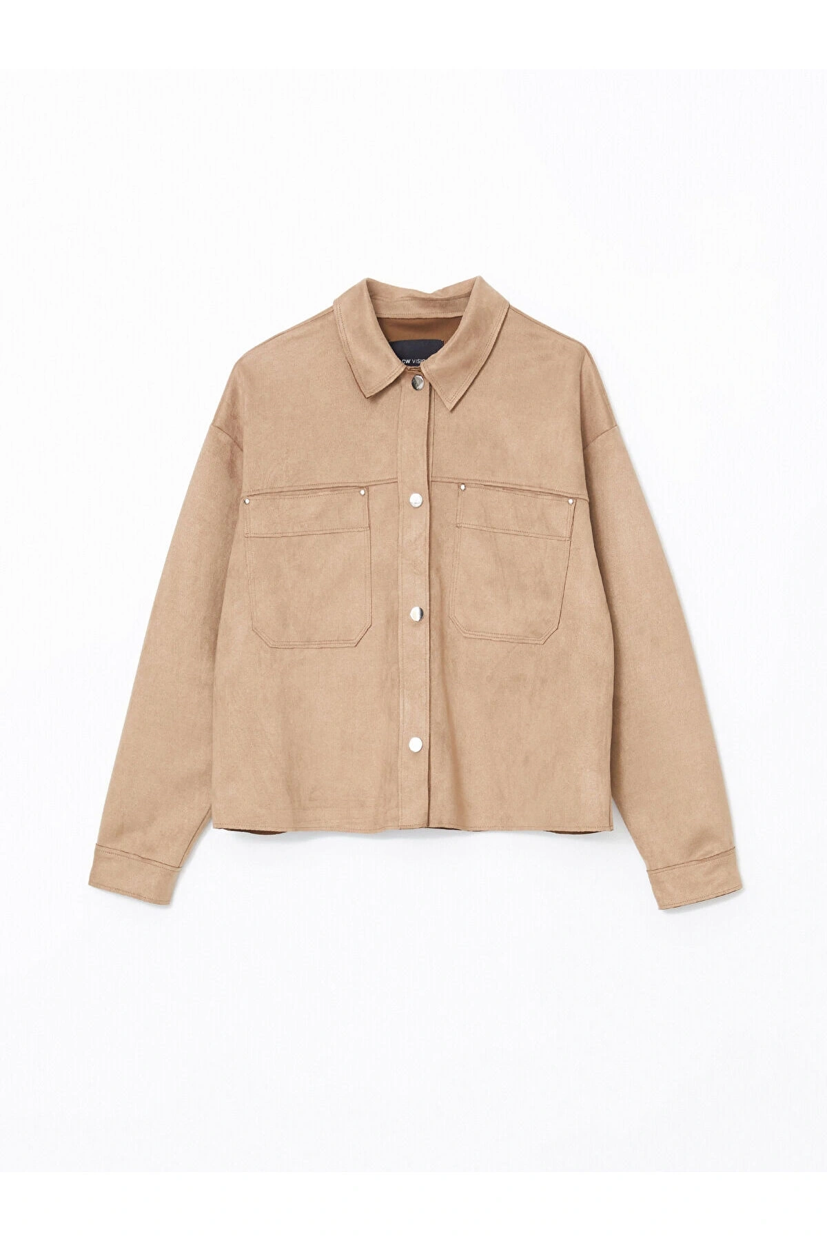 Gömlek Yaka Süet Kadın Ceket