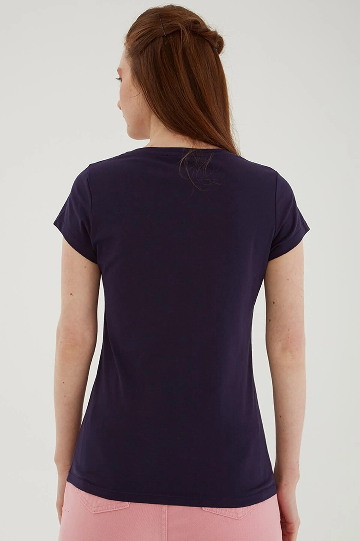 Havuz Yaka T-shirt Lacivert