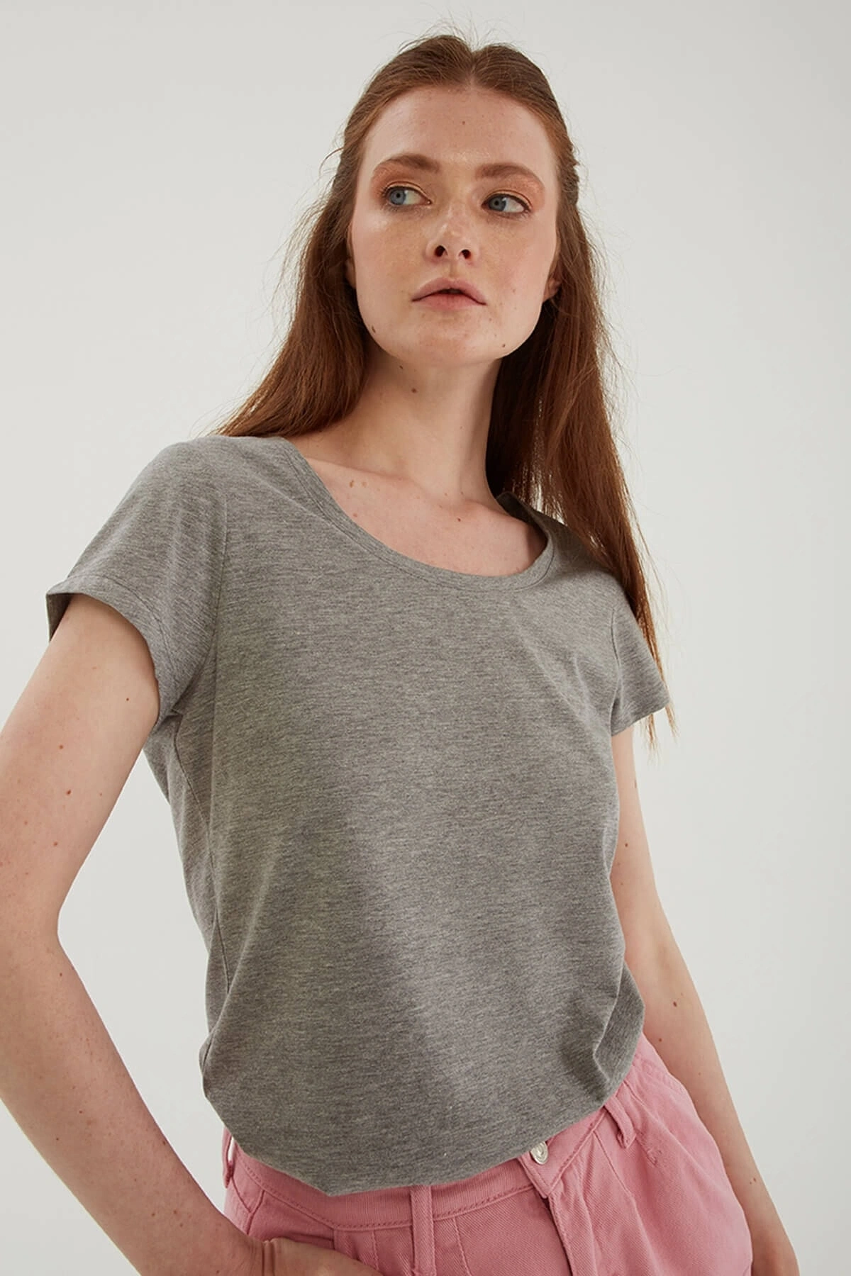 Havuz Yaka T-shirt Mint