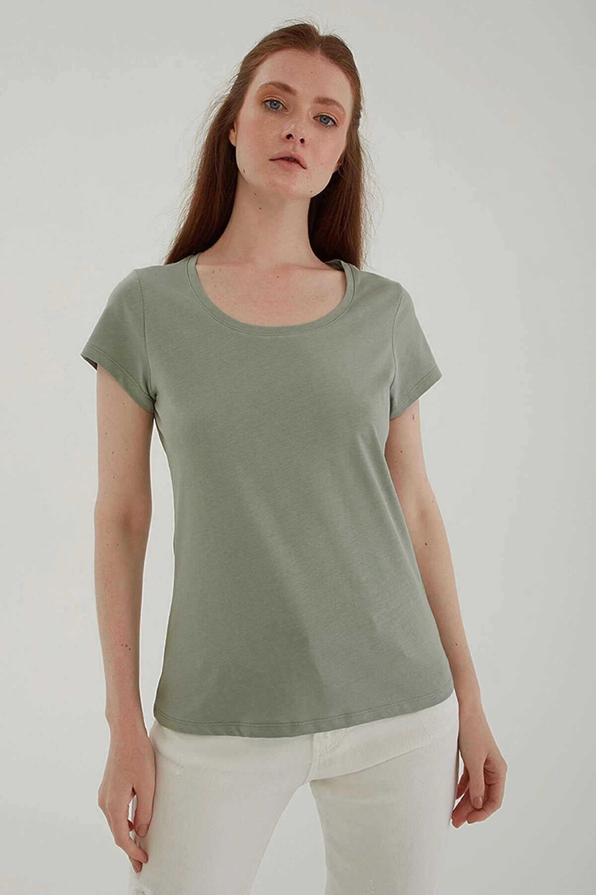 Havuz Yaka T-shirt Mint